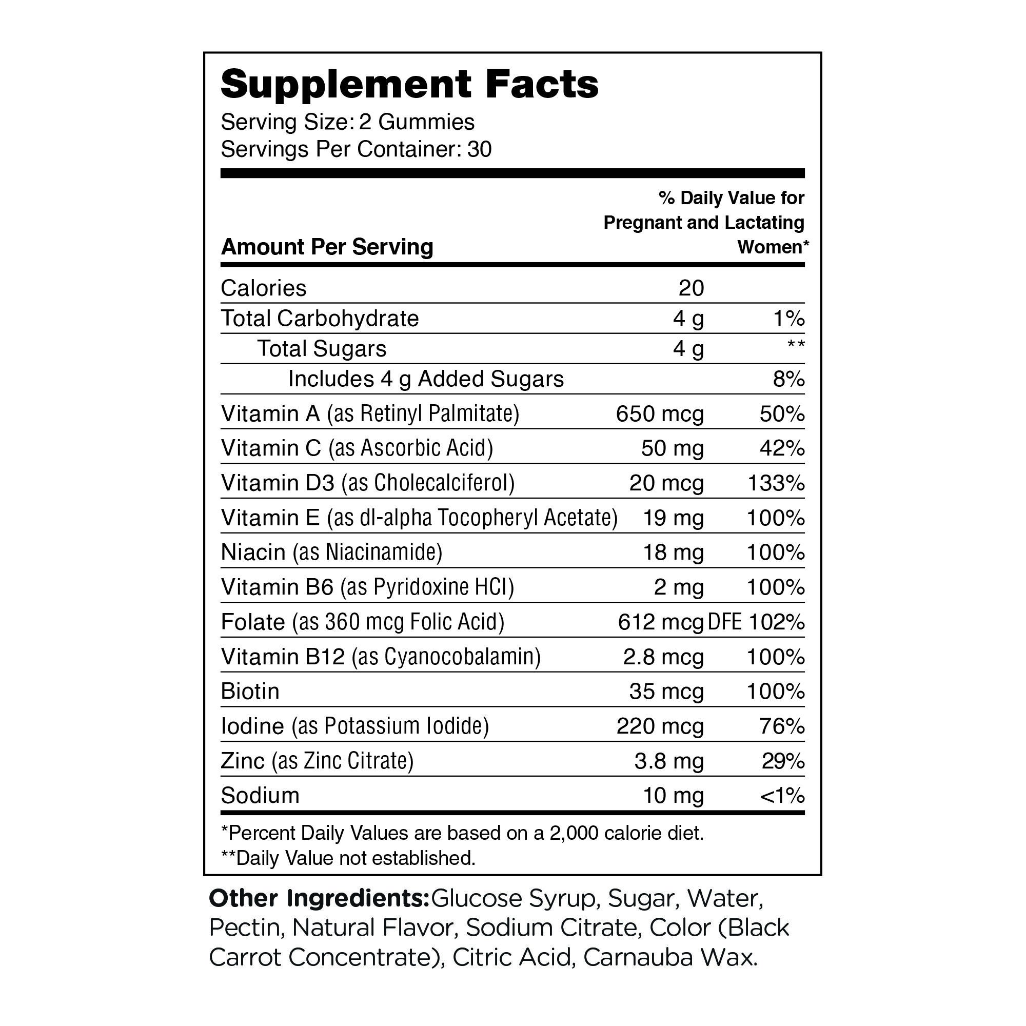 ZAHLER® - Chapter Six: Prenatal - Grape - 60 Gummies (30 Servings