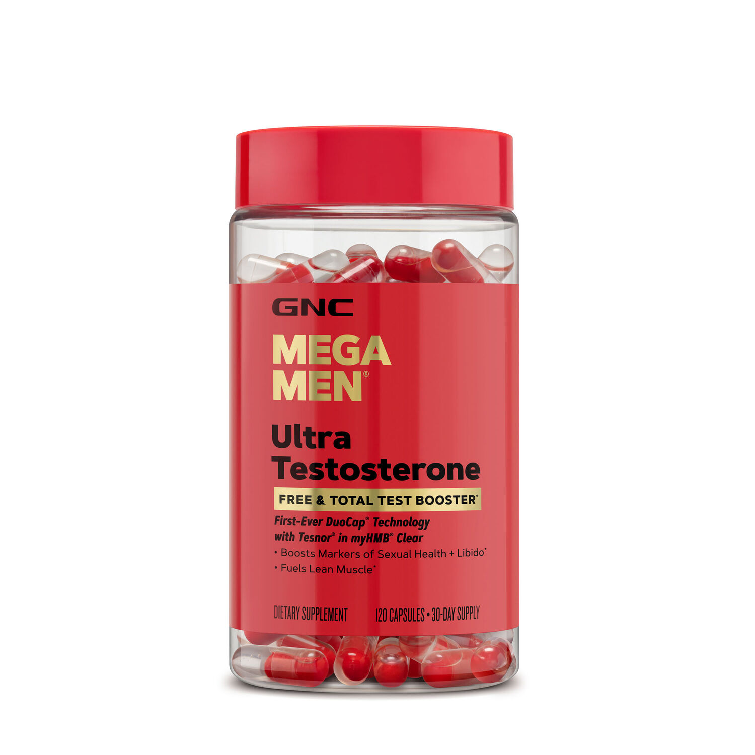 Mega Men® Ultra Testosterone Free & Total Test Booster - 120 Capsules (30  Servings)