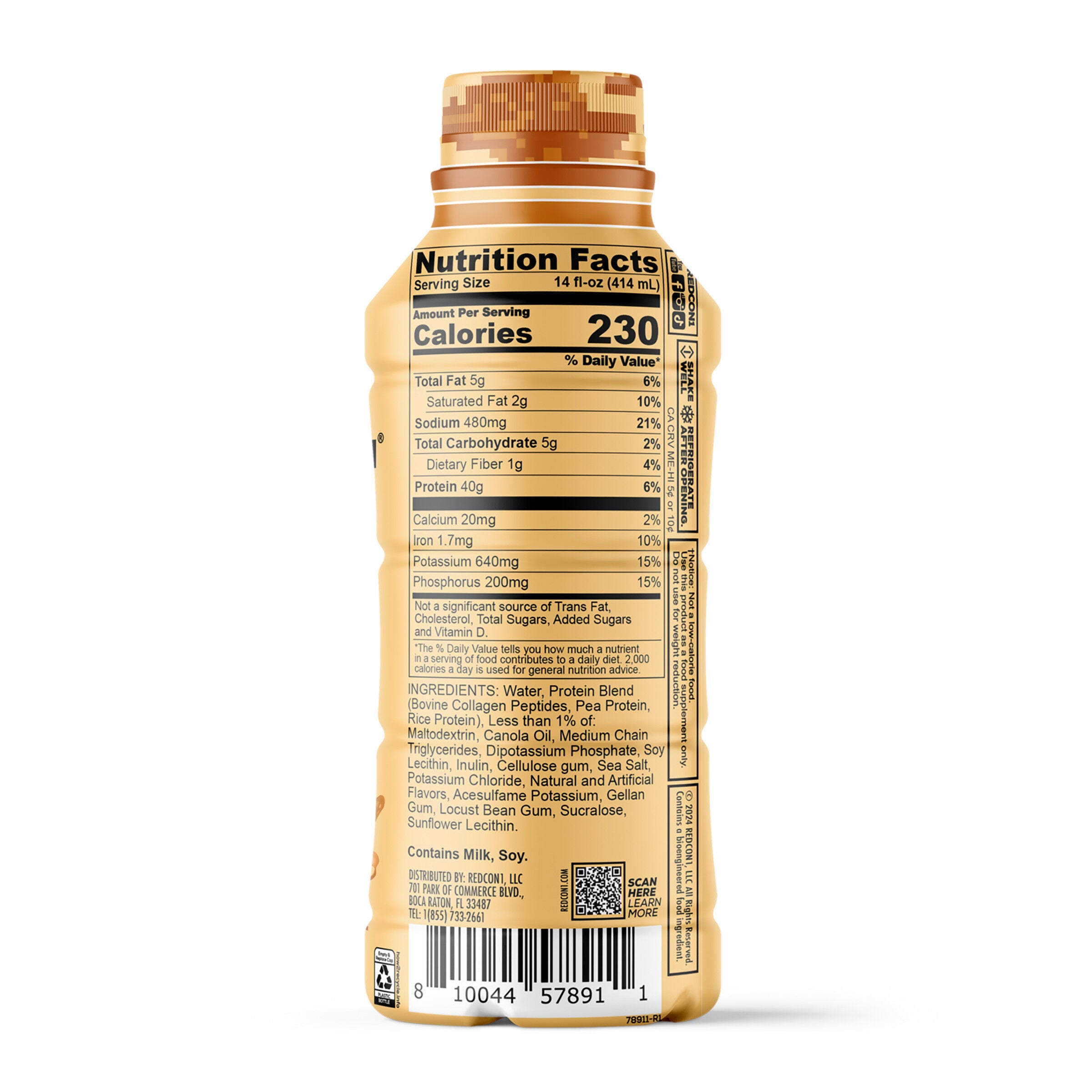 MRE Whole Food Protein RTD - Salted Caramel - 14 fl oz. (12 Bottles)