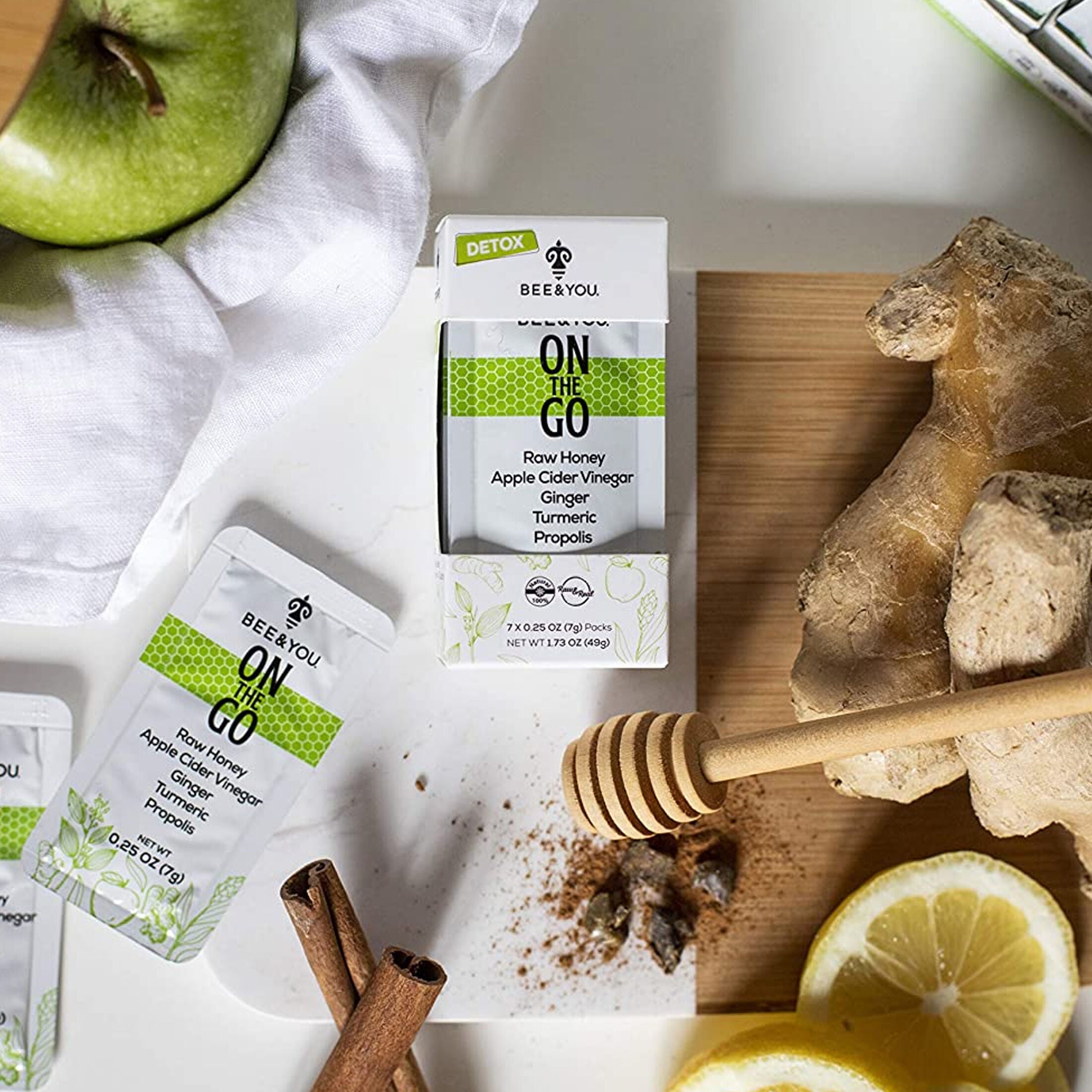 On The Go Detox Raw Honey Single Serve Packets - 1.73 oz. (12 Packets)