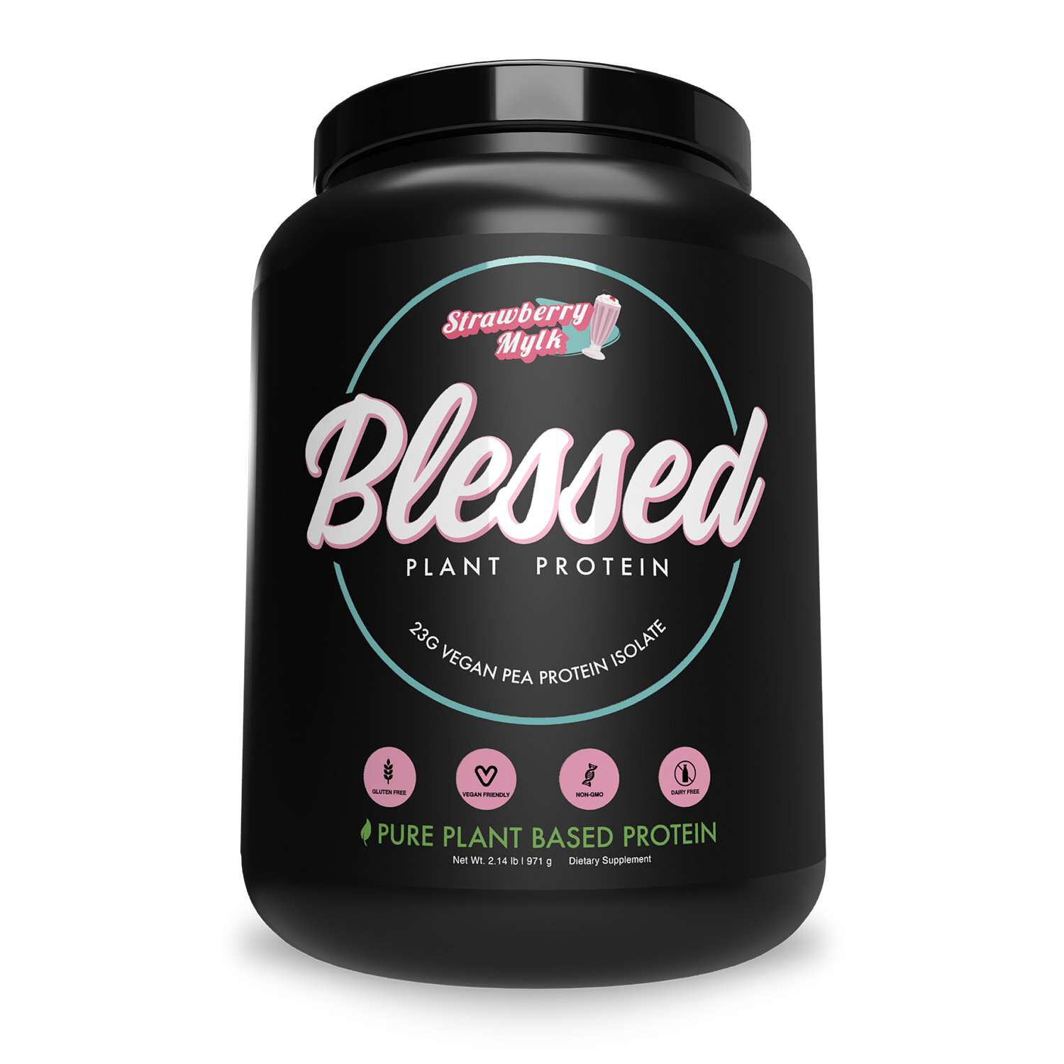 Plant Protein Powder - Strawberry Mylk (30 Servings)  | GNC