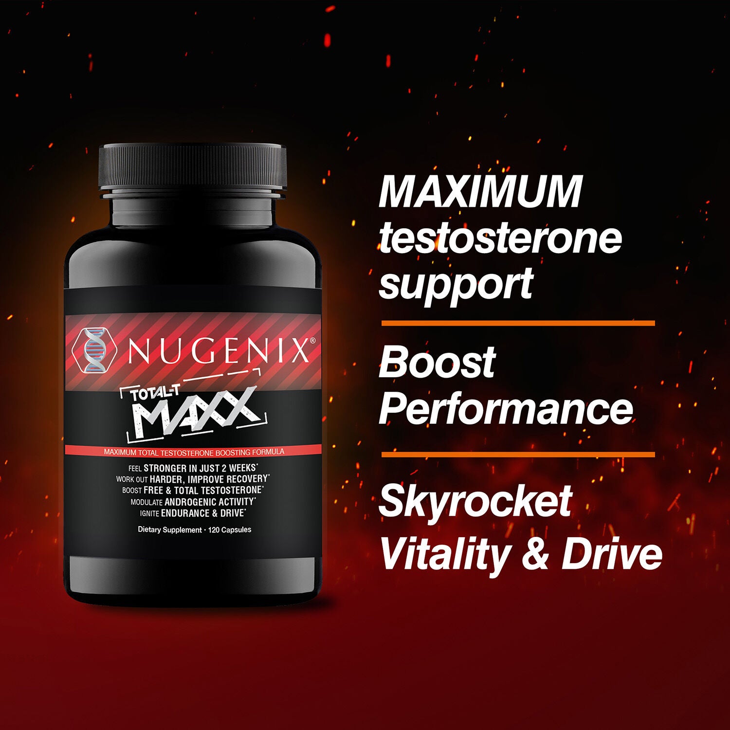 Maxx Testosterone Booster with Tesnor - 120 Capsules (30 Servings)  | GNC