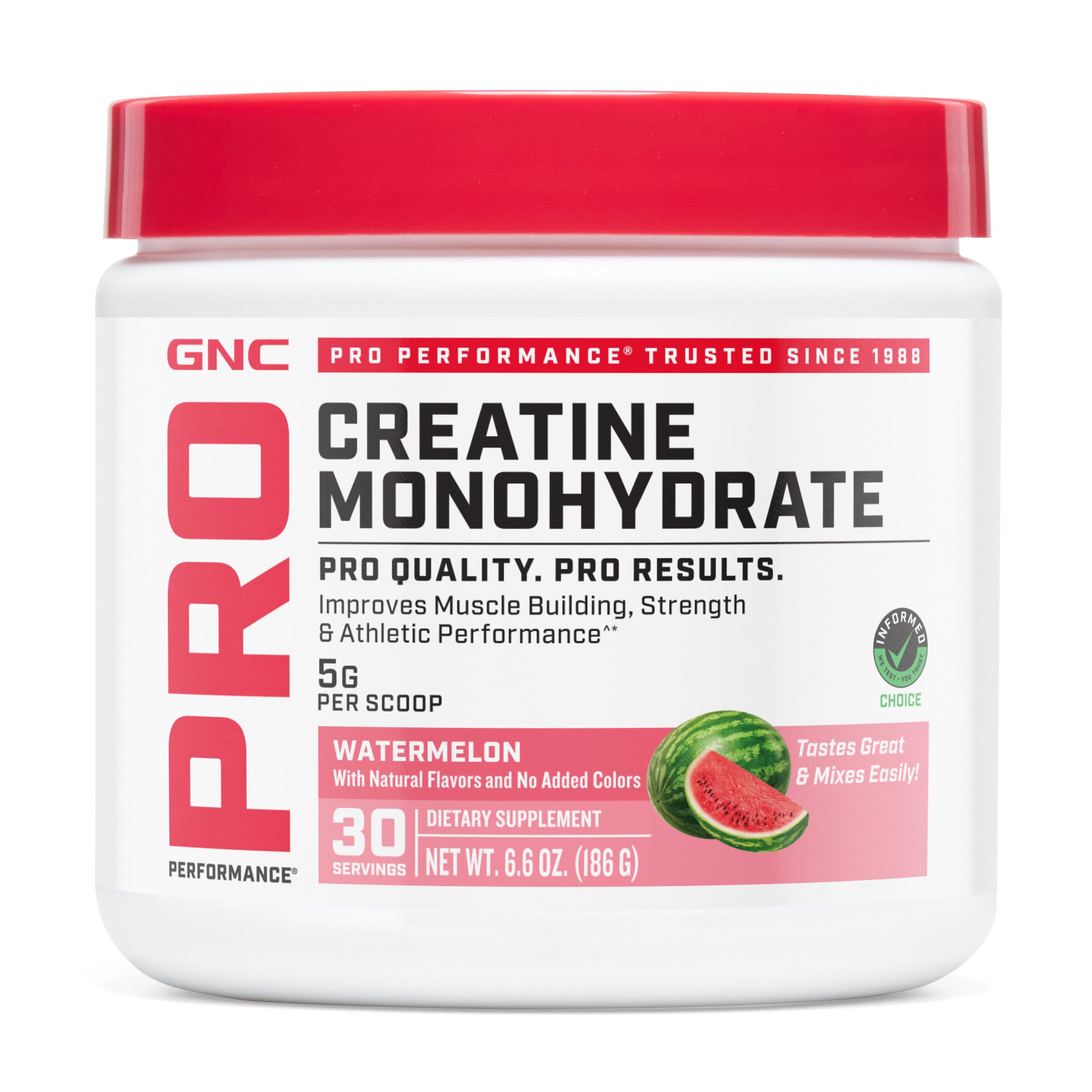 Creatine Monohydrate - Watermelon (30 Servings) Watermelon | GNC