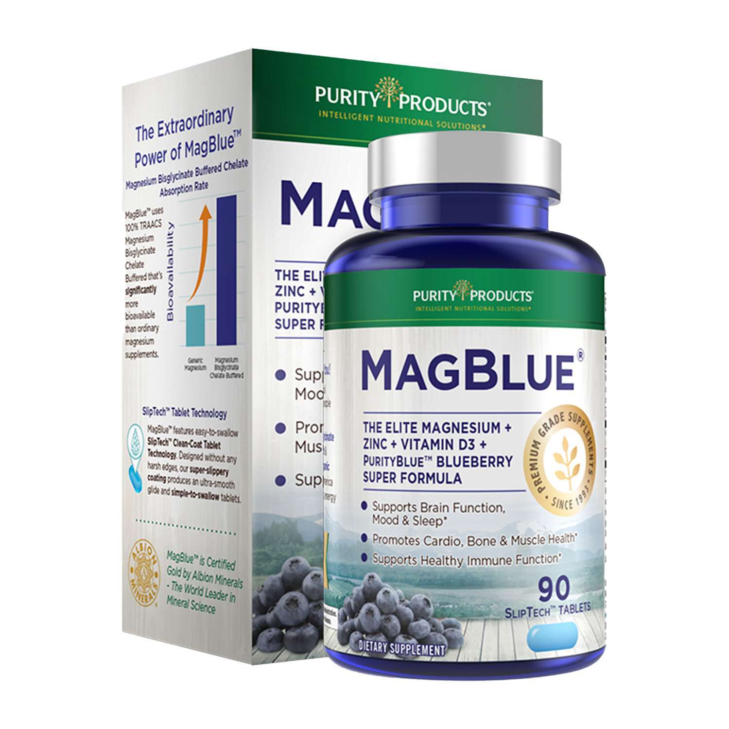Magblue Super Formula - 90 Tablets (30 Servings)  | GNC