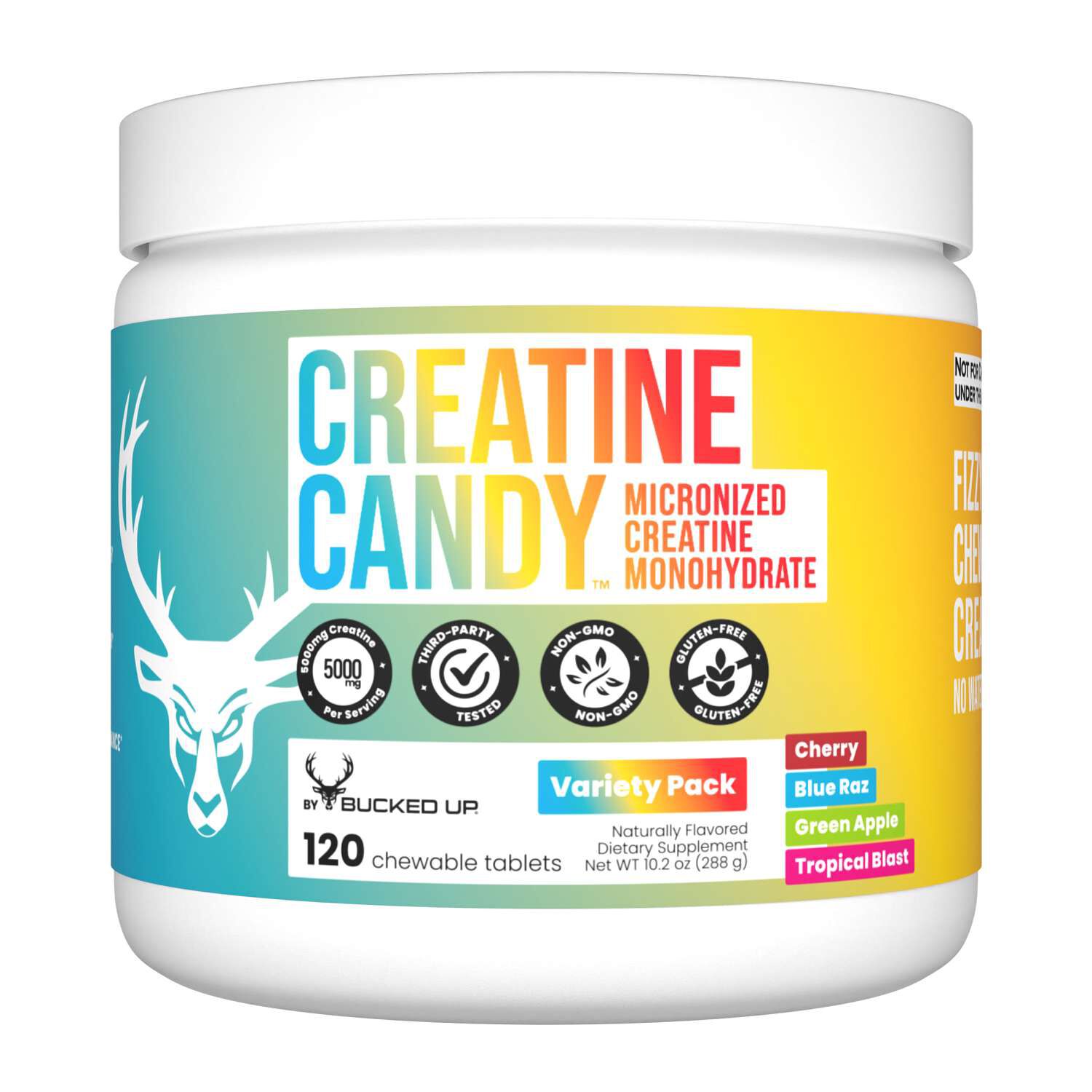 Creatine Candy&trade; - Variety Pack - 120 Chewable Tablets (24 Servings)  | GNC