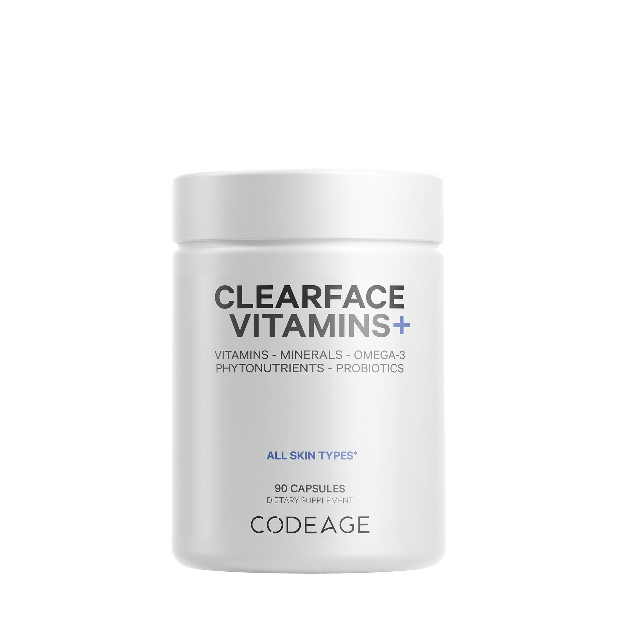 Clearface Vitamins - Daily Multivitamin - Minerals - Herbs - 90 Capsules (30 Servings)  | GNC