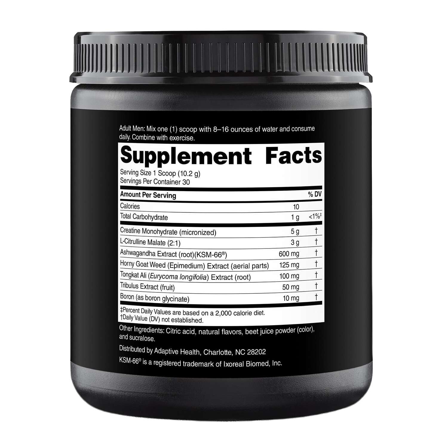 T-Booster + Creatine - Fruit Punch (30 Servings)