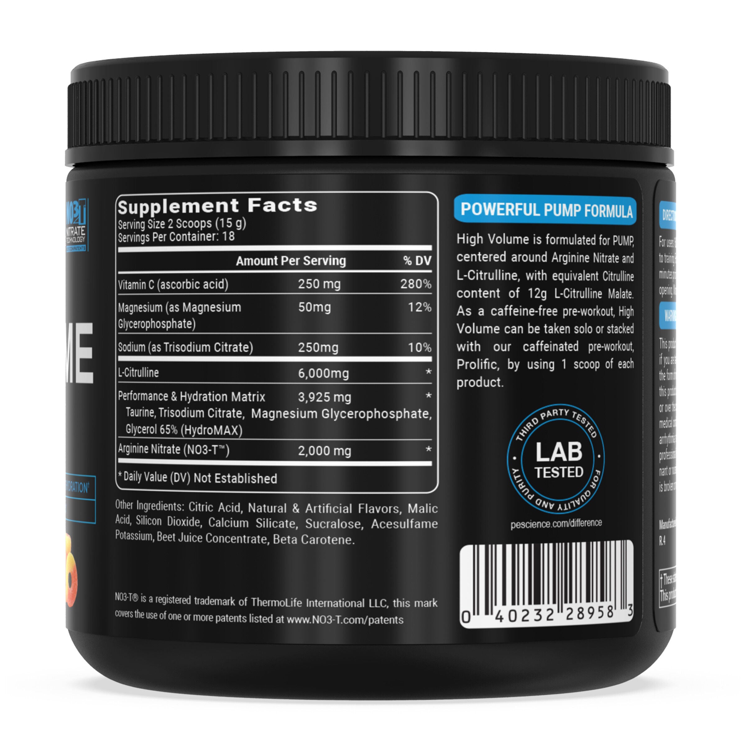 PEScience - High Volume Pre-Workout - Sour Peach Candy (36