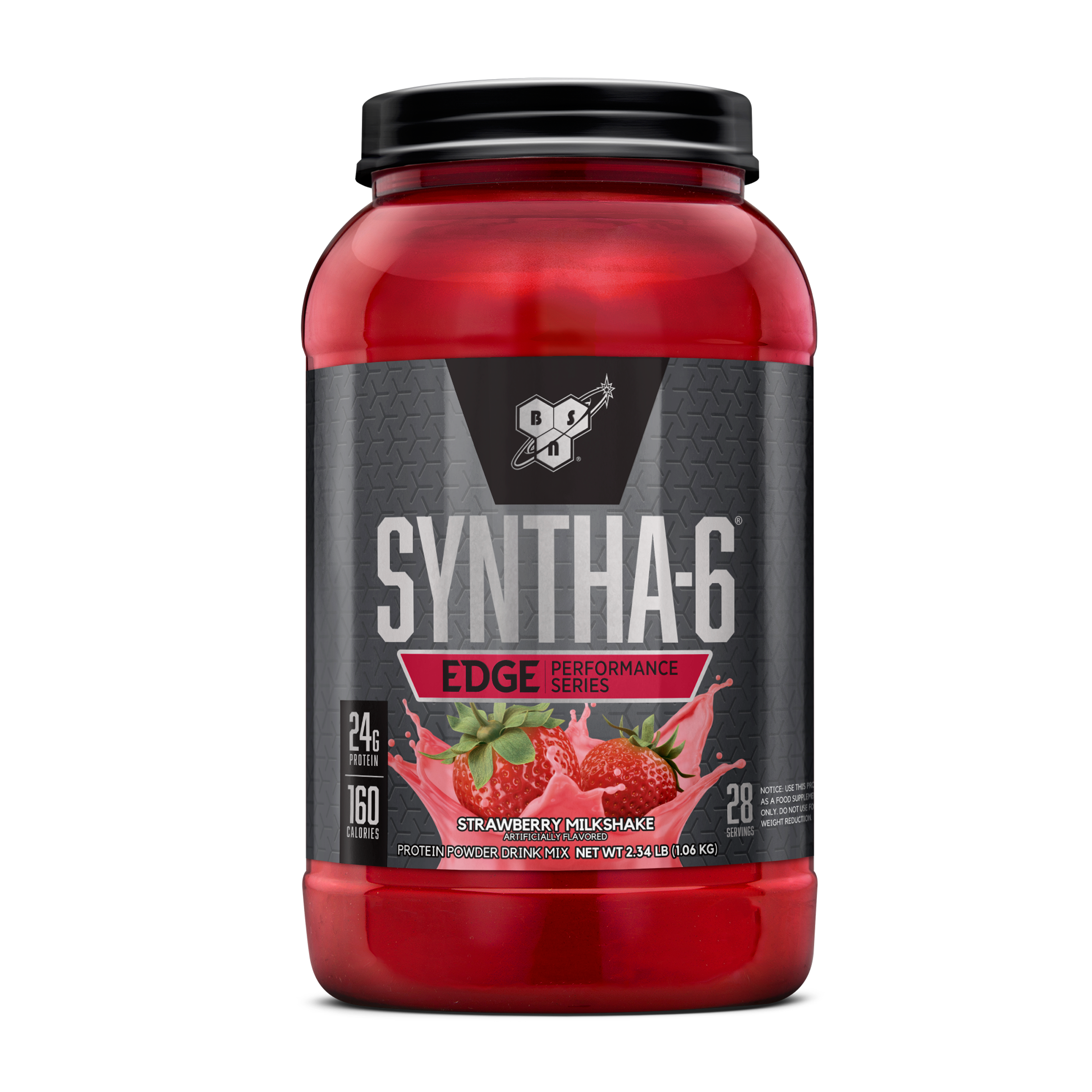 Syntha-6 Edge - Strawberry Milkshake (28 Servings) Strawberry Milkshake | GNC