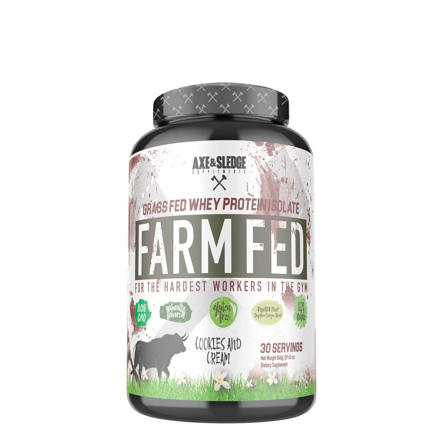 Farm Fed Whey Protein Isolate Cookies and Cream Cookies and Cream GNC