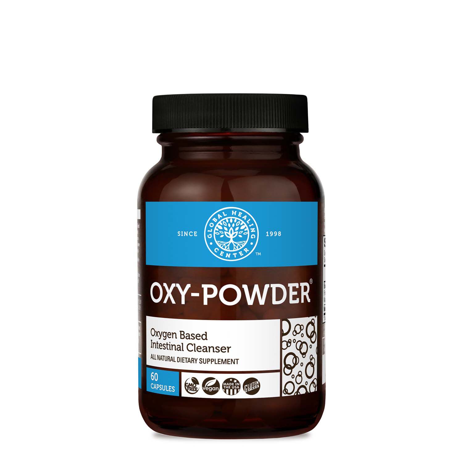 Global Healing Center Oxy Powder Oxygen Based Intestinal Cleanser Gnc