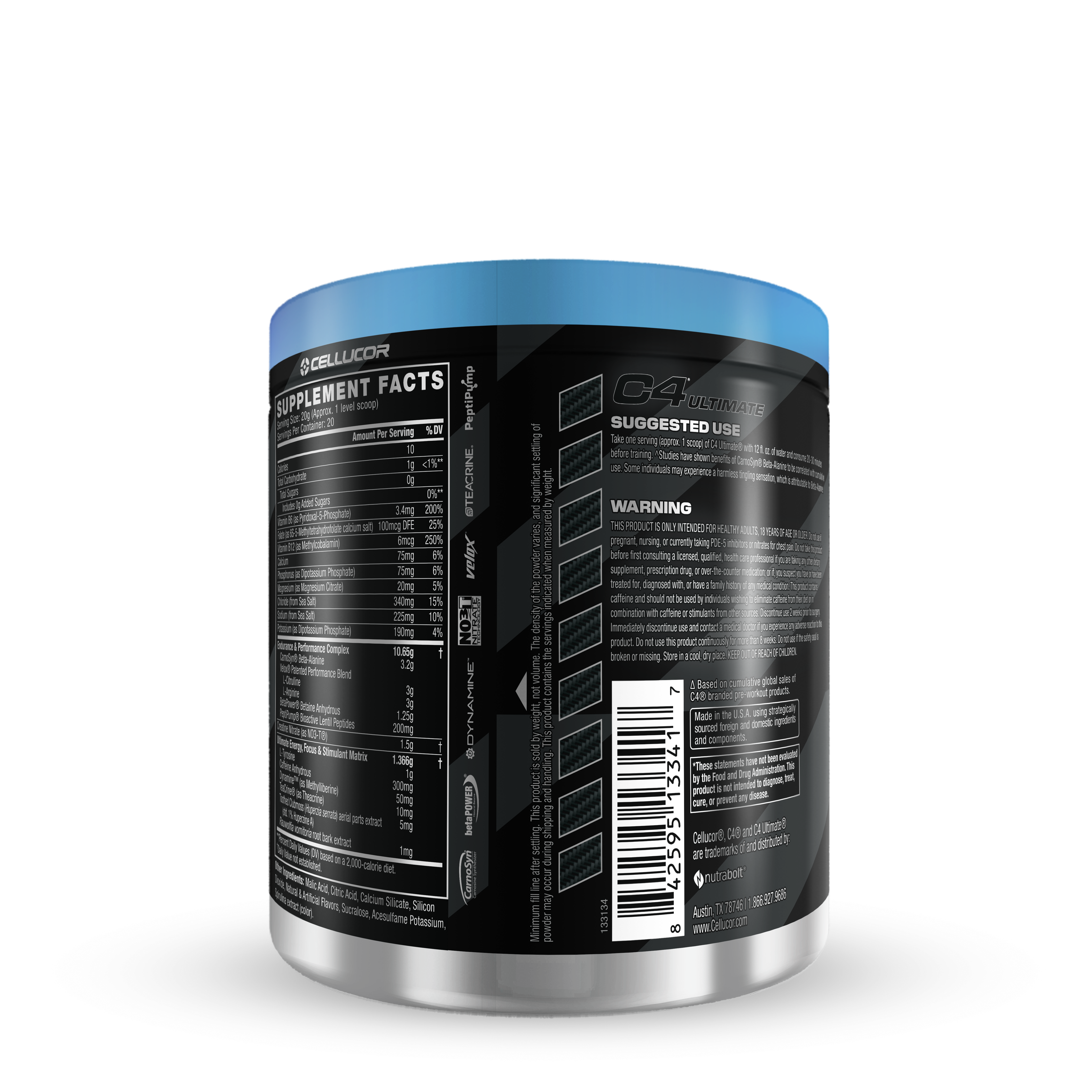 C4 Ultimate Pre-Workout - Icy Blue Razz (20 Servings)  | GNC