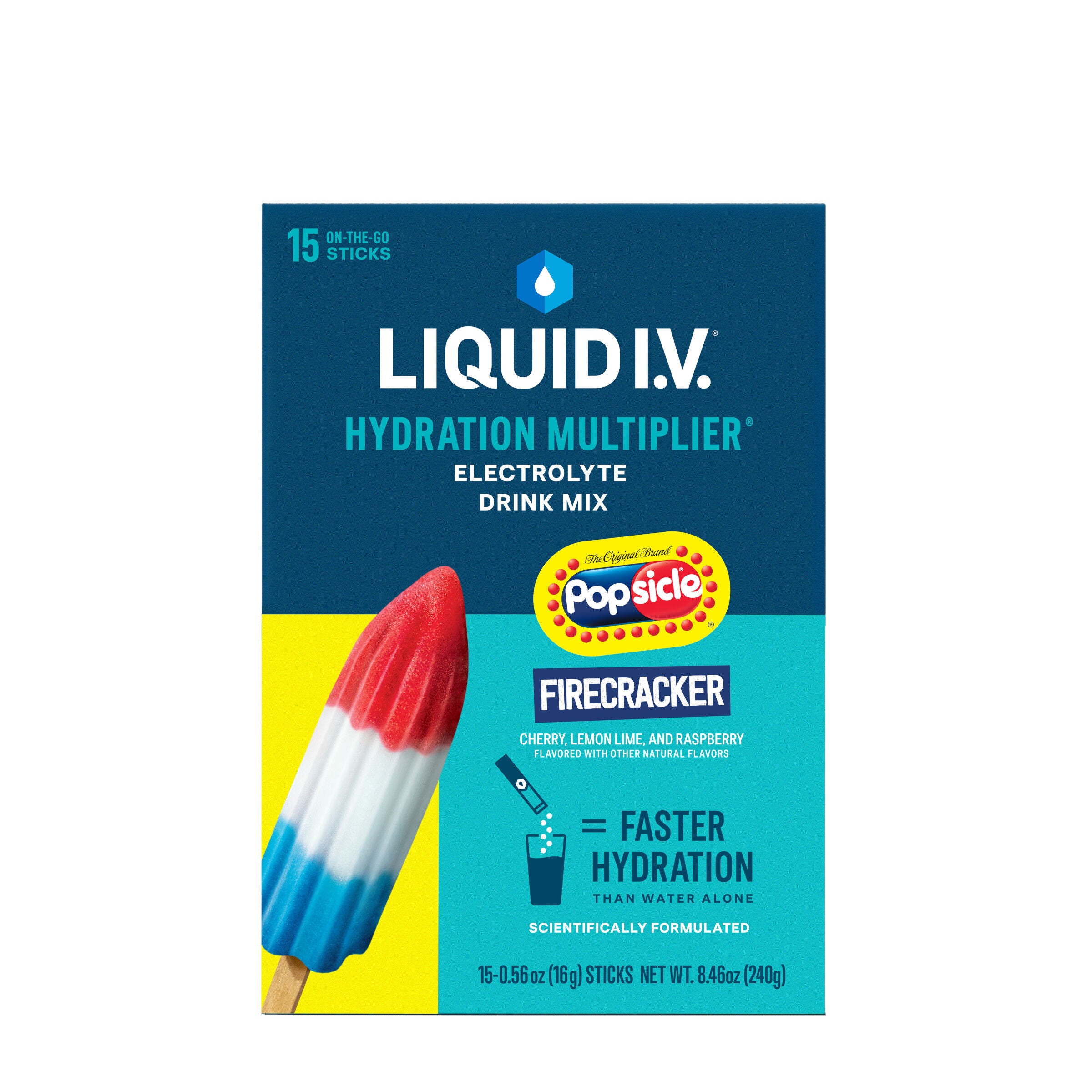 Hydration Multiplier Drink Mix - Popsicle Firecracker (15 Stick Packs)  | GNC