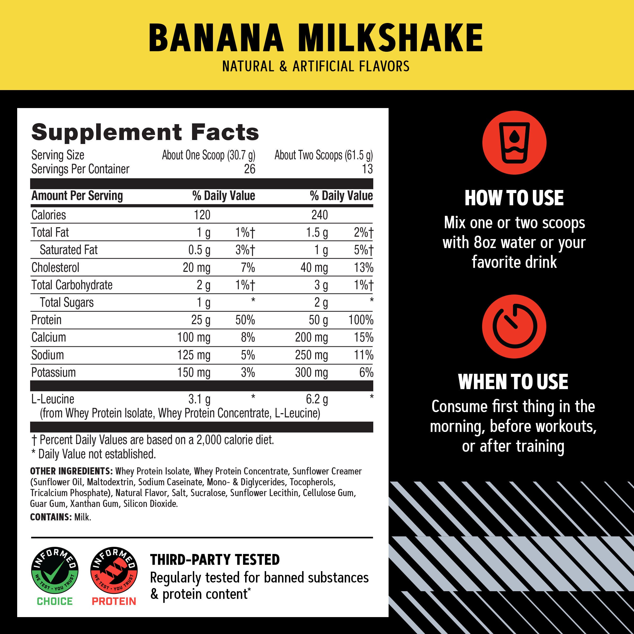 New Wheybolic - Banana Milkshake (26 Servings) Banana Milkshake | GNC