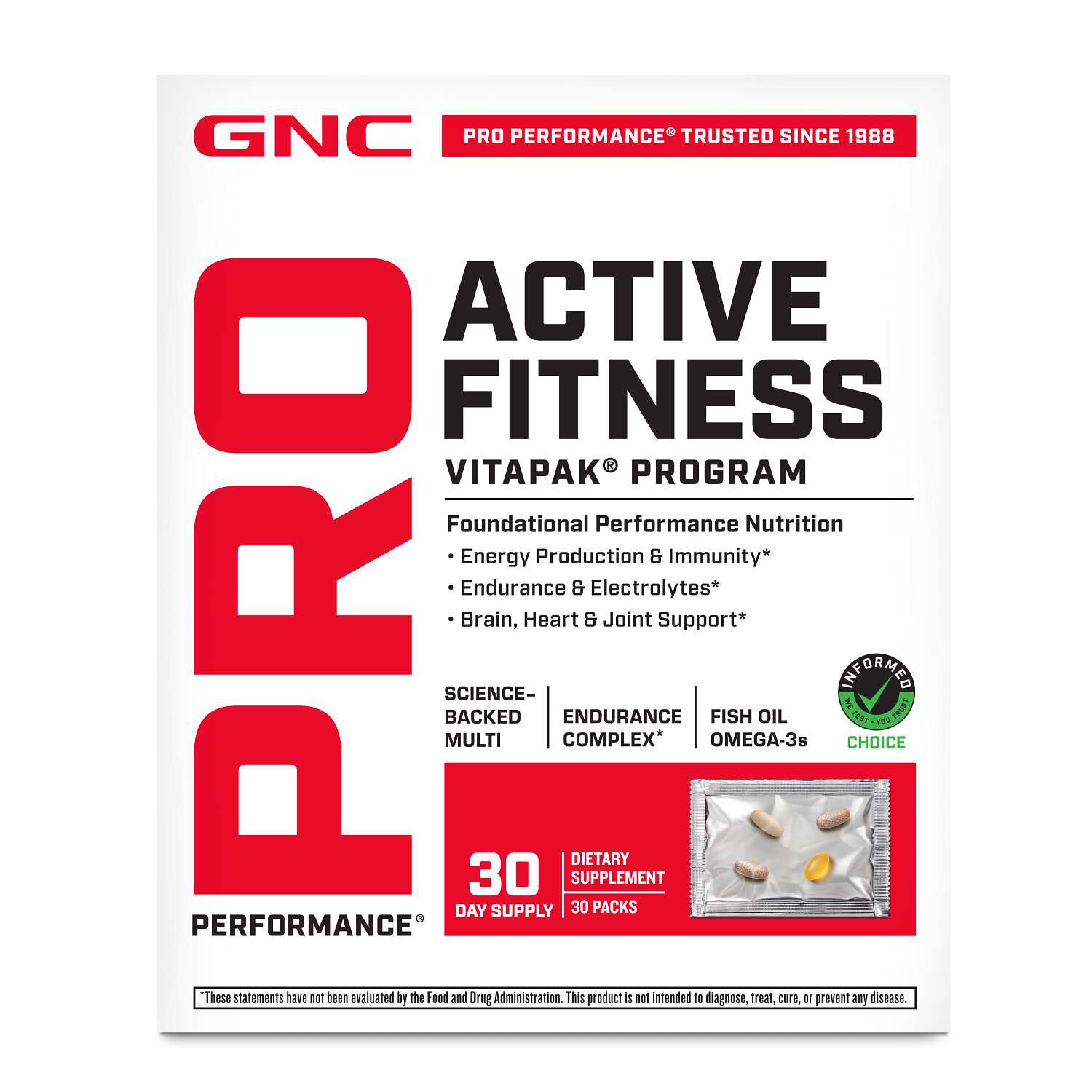 Active Fitness Vitapak&reg; Program V2 (1 Month Supply)  | GNC
