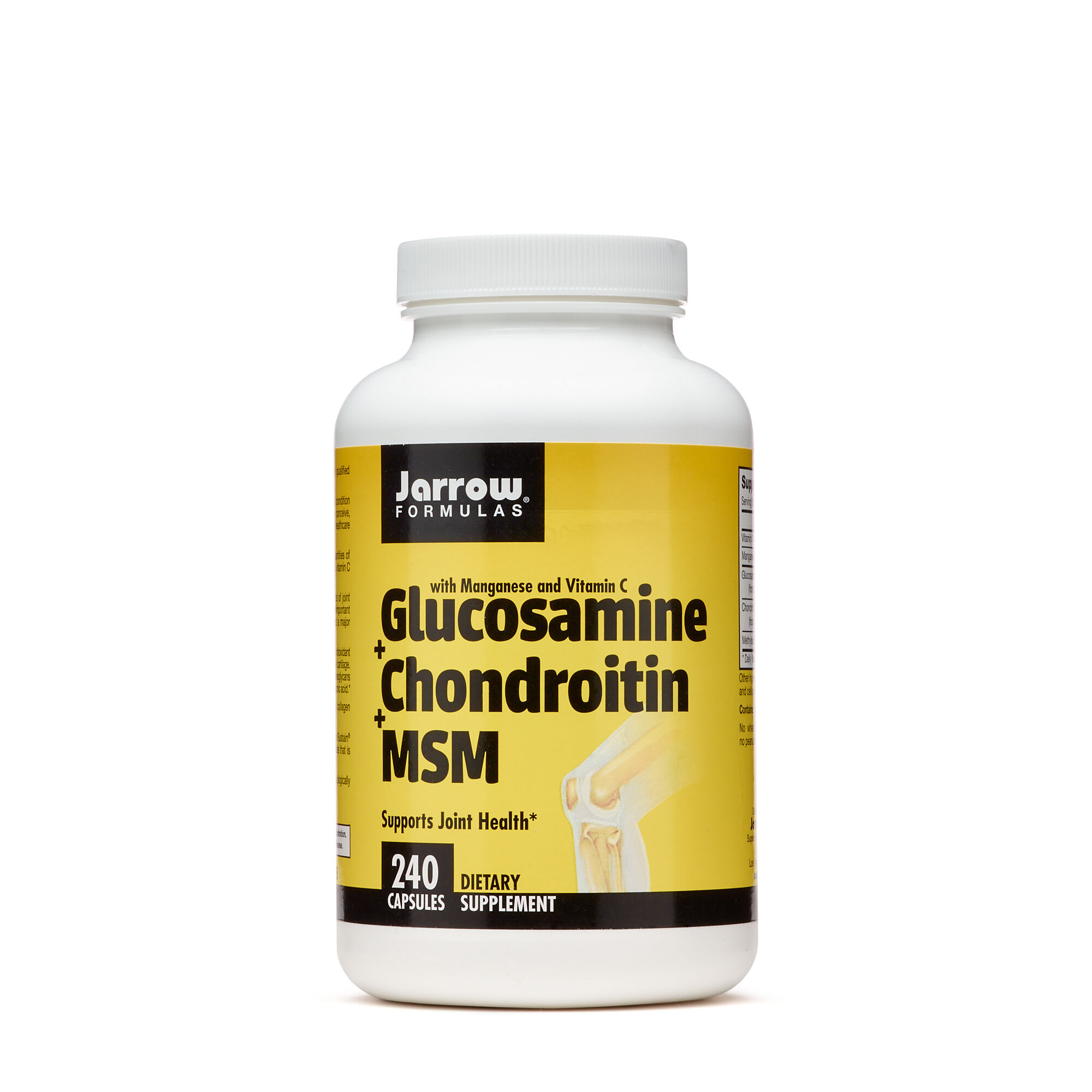 Glucosamine + Chondroitin + Msm - 240 Capsules - Jarrow Formulas - Joint Support