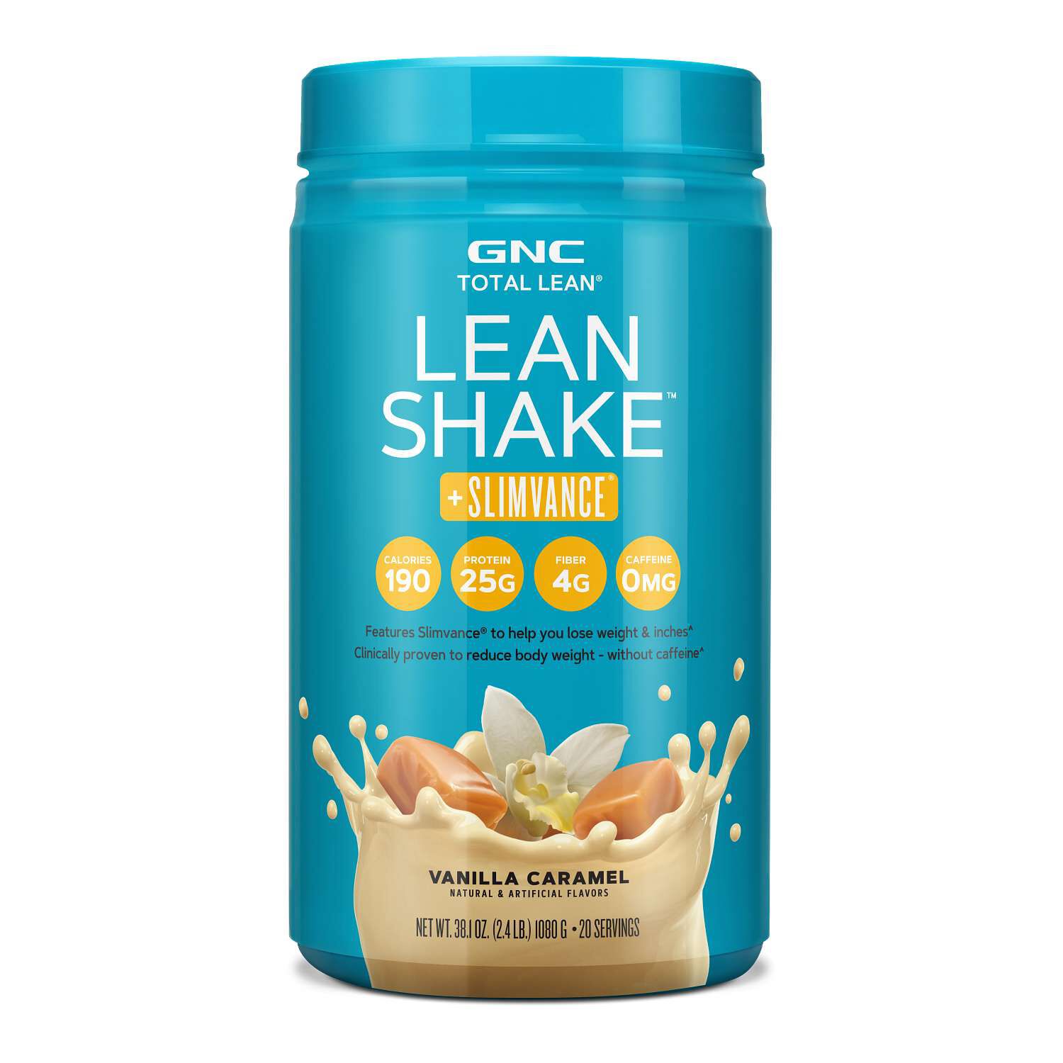 Lean Shake™ + Slimvance® Caffeine Free - Vanilla Caramel (20 Servings) Vanilla Caramel | GNC