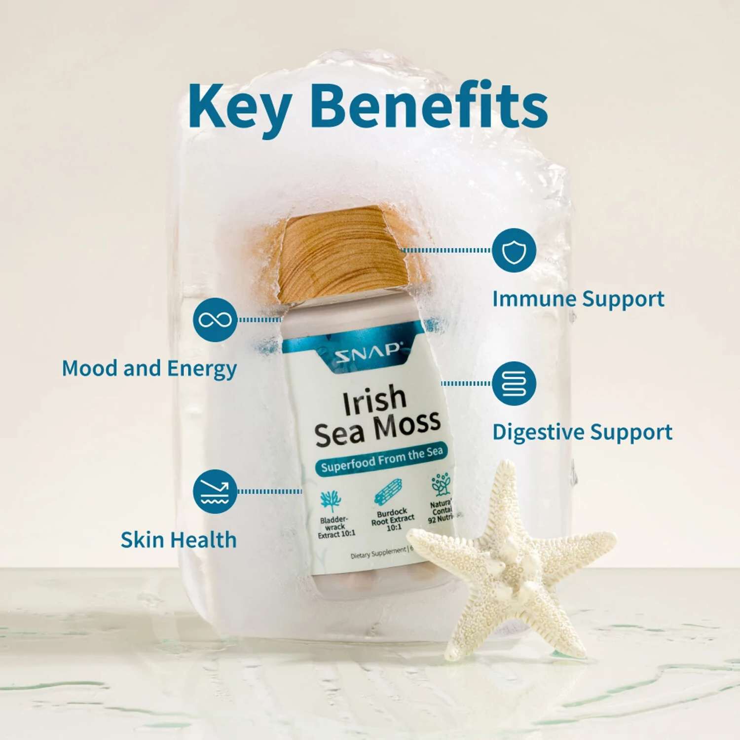 Irish Sea Moss - 60 Capsules (30 Servings)