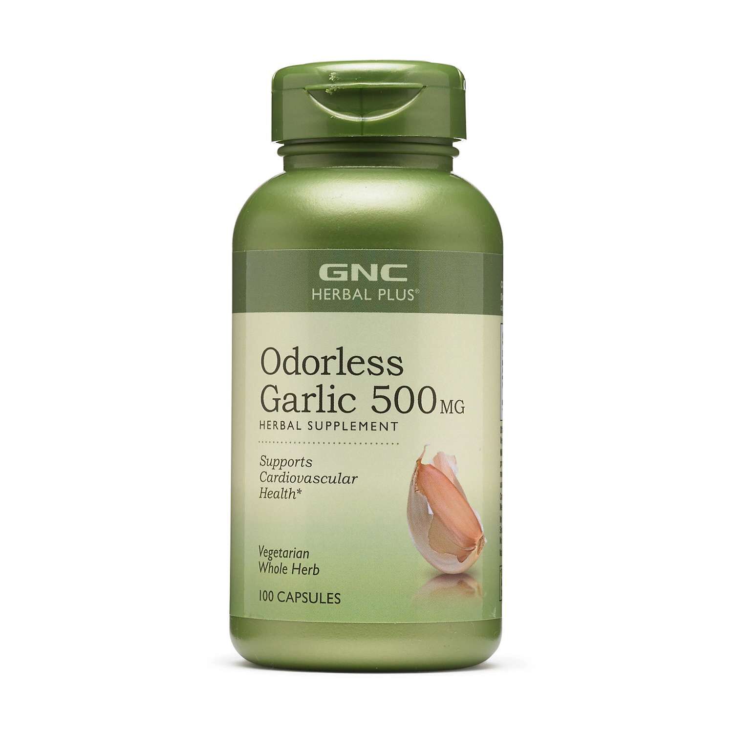 Odorless Garlic 500mg - 100 Capsules (100 Servings)  | GNC