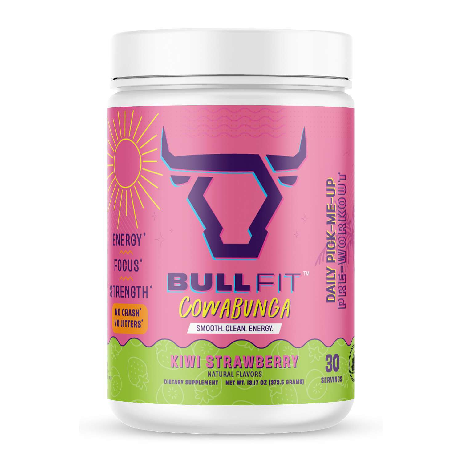 Cowabunga Pre-Workout - Kiwi Strawberry (30 Servings)