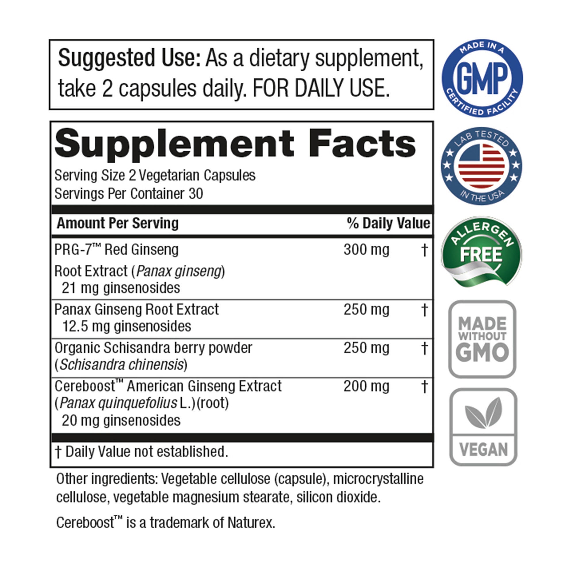 Chris Kilham's Ginseng 3x - 60 Capsules (30 Servings)  | GNC