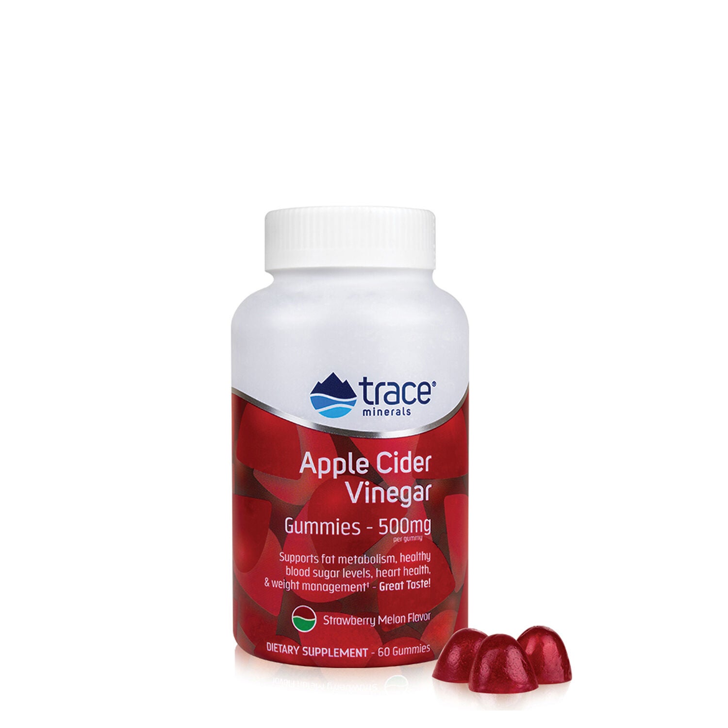 Trace Minerals Apple Cider Vinegar Gummies 500 Mg Gnc