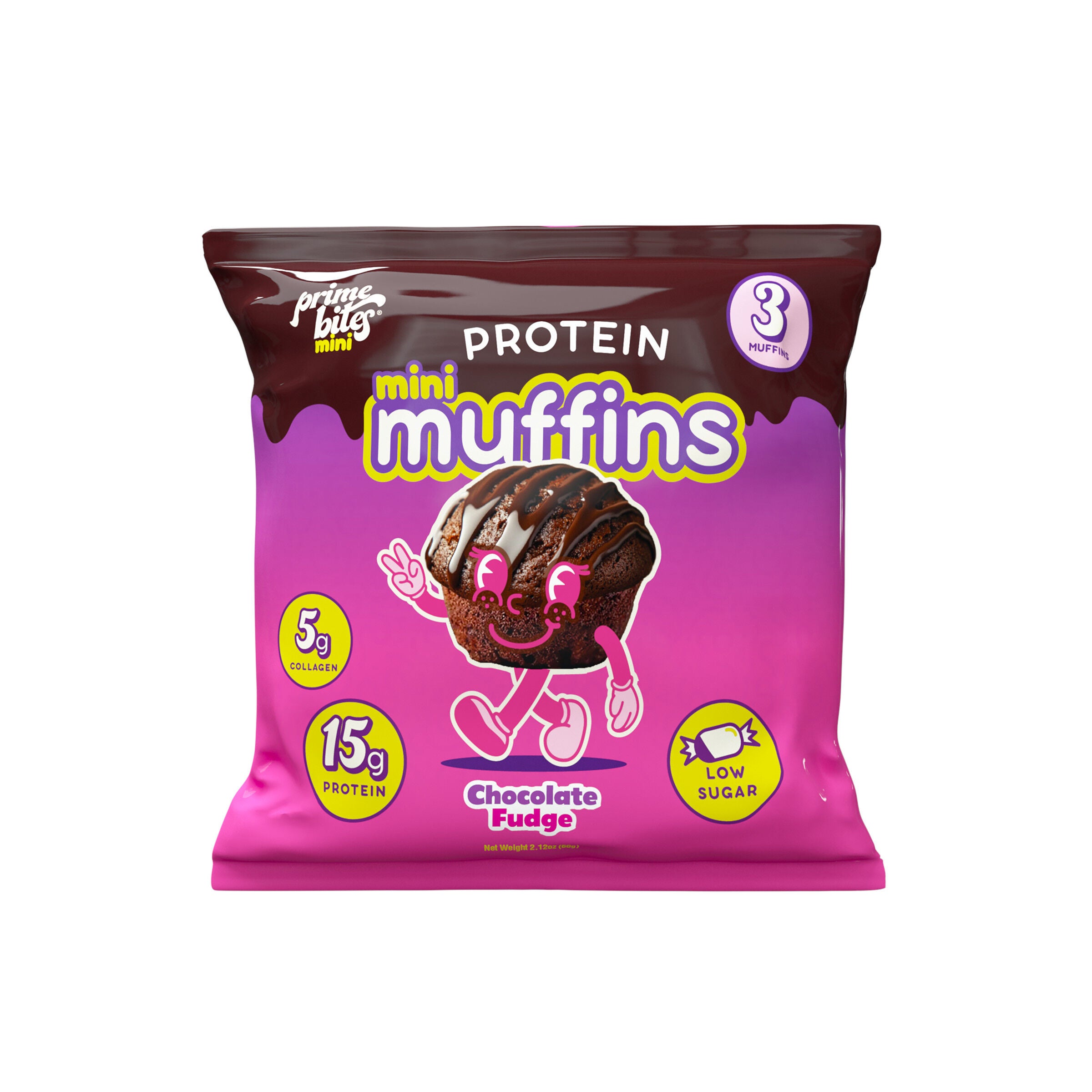 Protein Mini Muffins - Chocolate Fudge (12 Packs)  | GNC