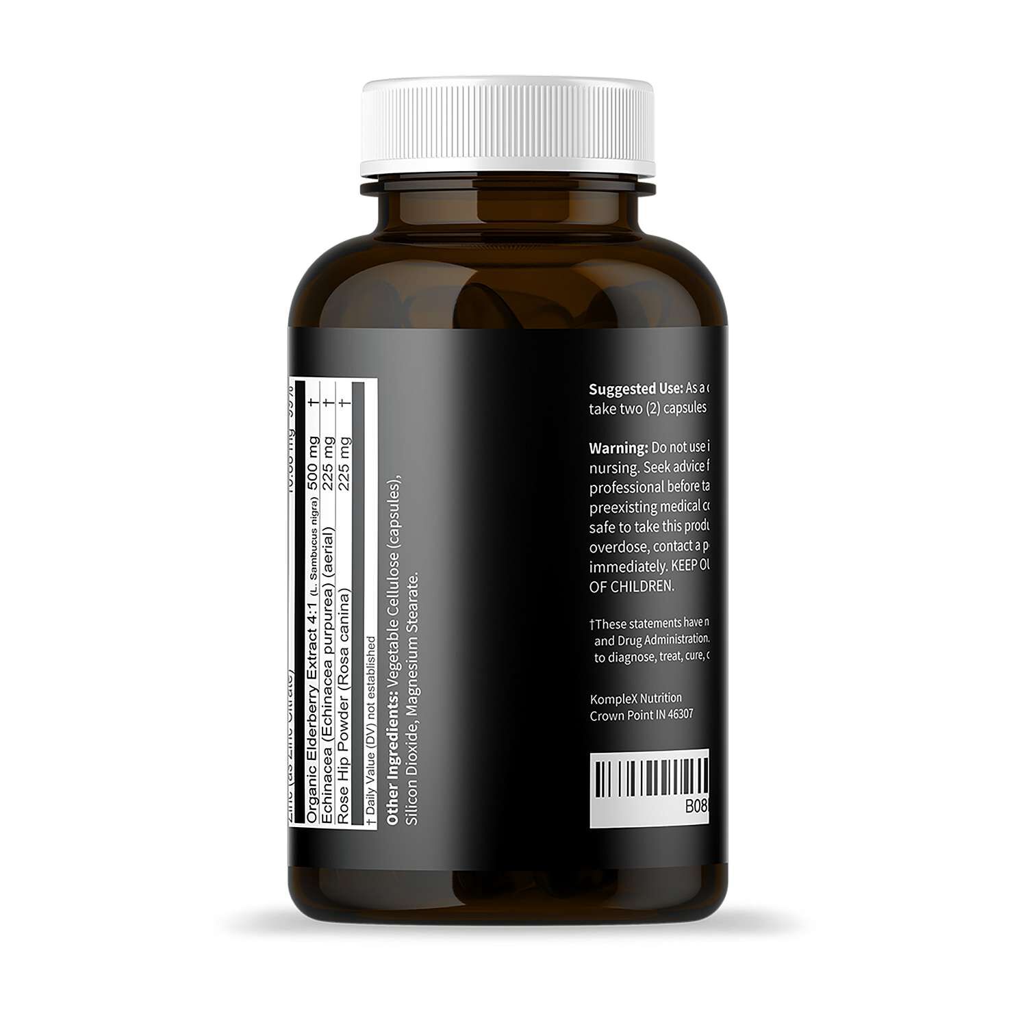 Elderberry Immunity Capsules - 60 Capsules (30 Servings)