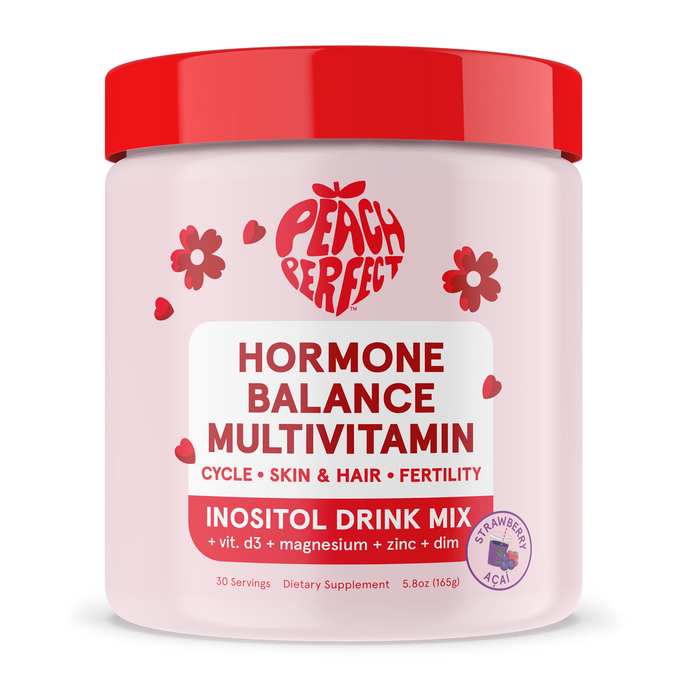 Inositol Multivitamin Powder - Strawberry Acai (30 Servings)  | GNC