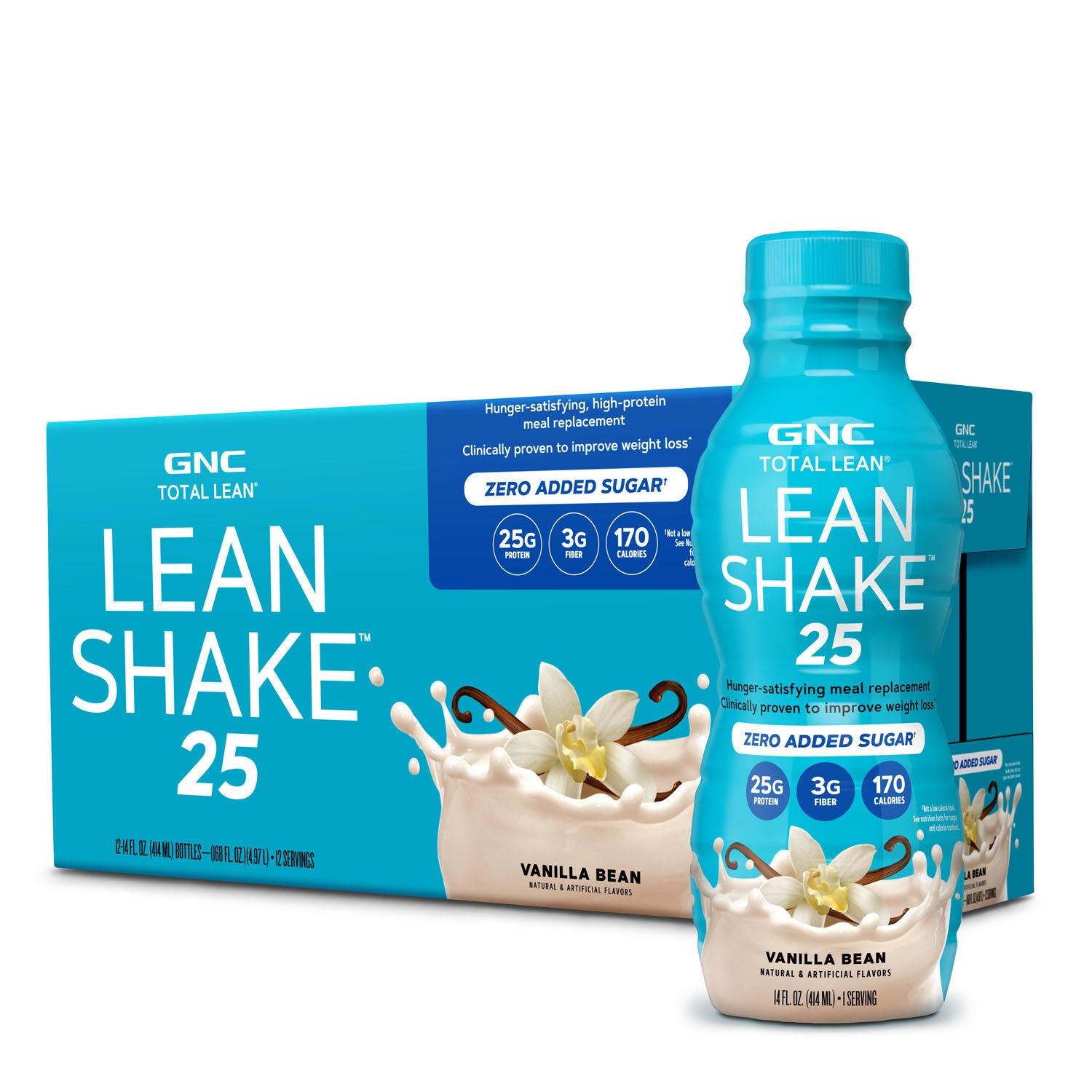 Lean Shake 25 - Vanilla Bean - 14oz. &#40;12 Bottles&#41; Vanilla Bean | GNC