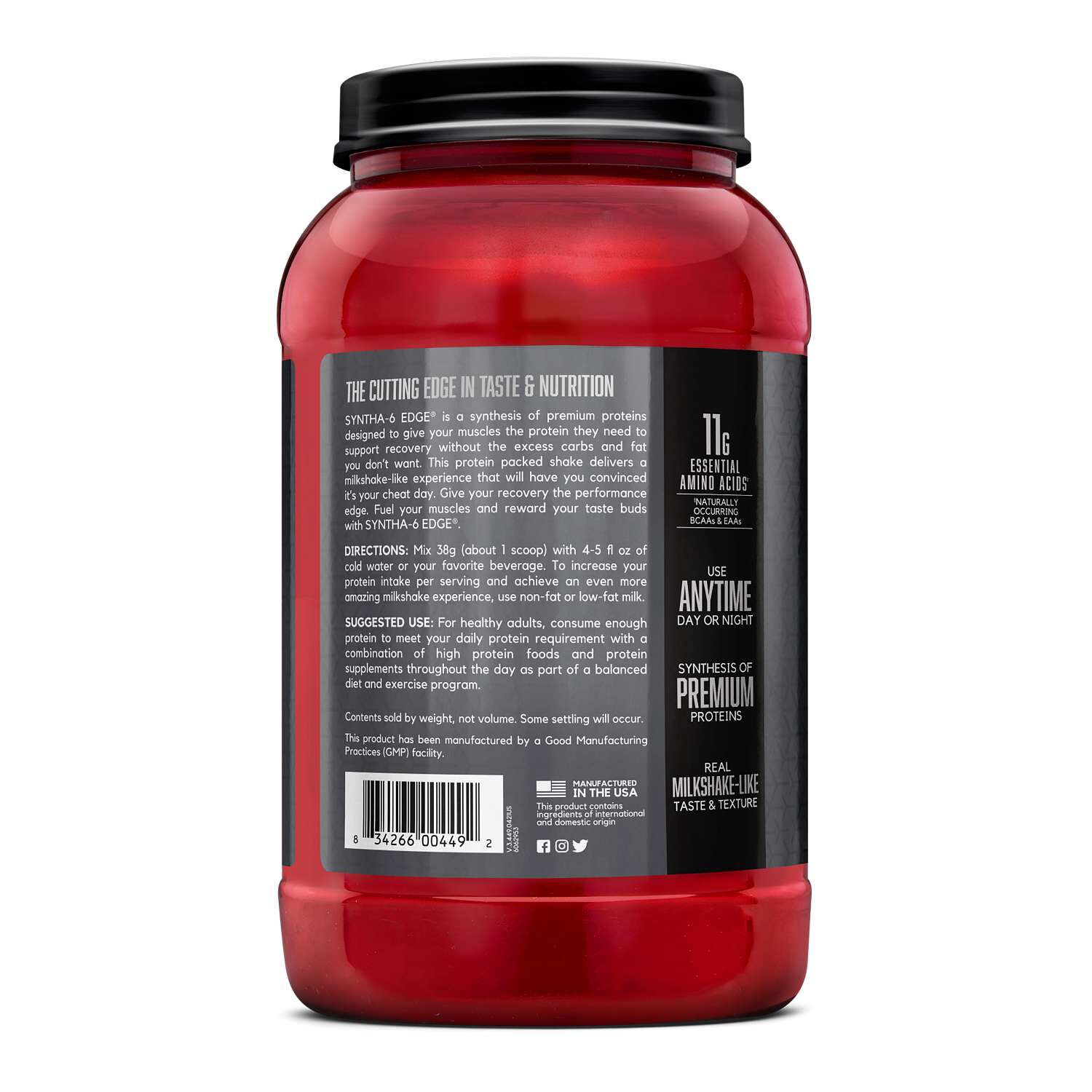 Syntha-6 Edge - Strawberry Milkshake (28 Servings) Strawberry Milkshake | GNC
