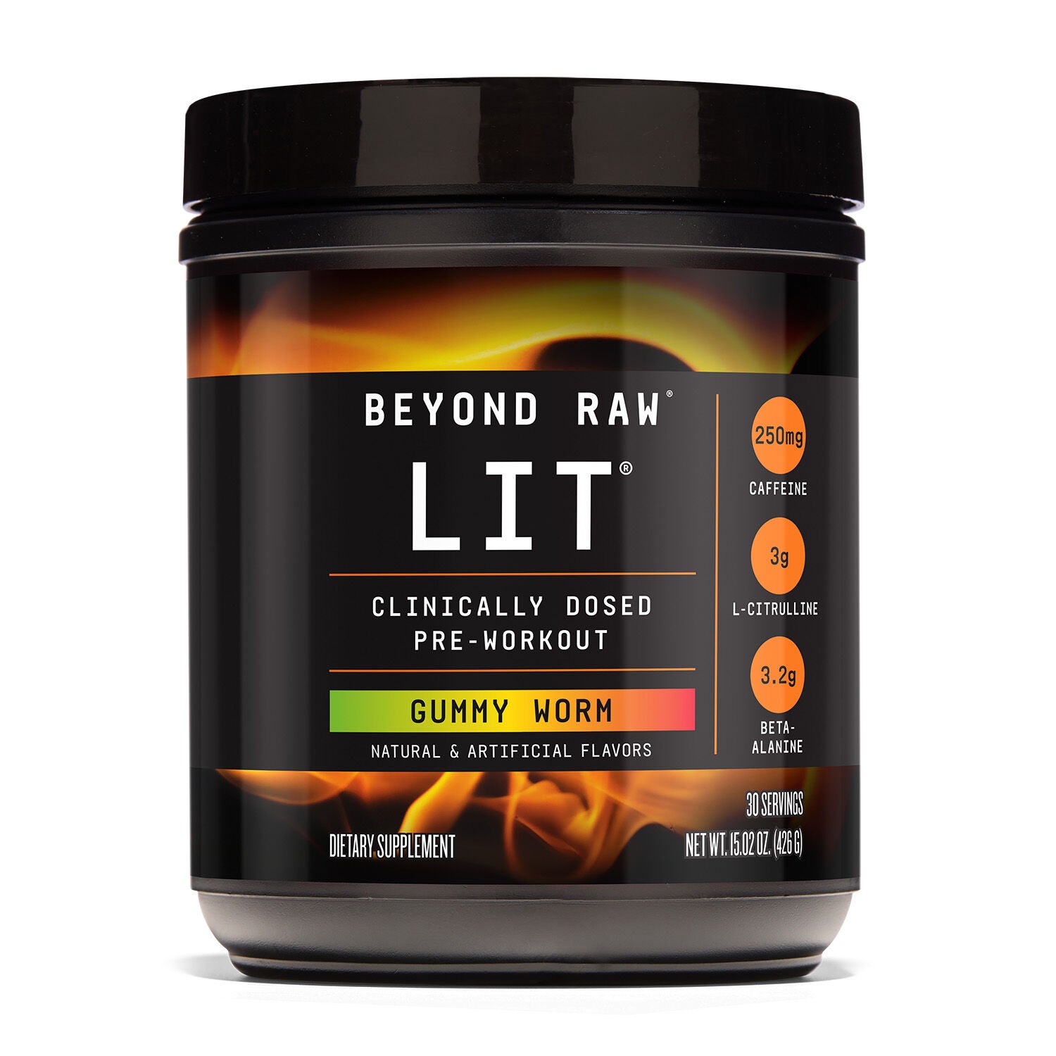 LIT&trade; Pre-Workout - Gummy Worm&nbsp;&#40;30 Servings&#41; Gummy Worm | GNC