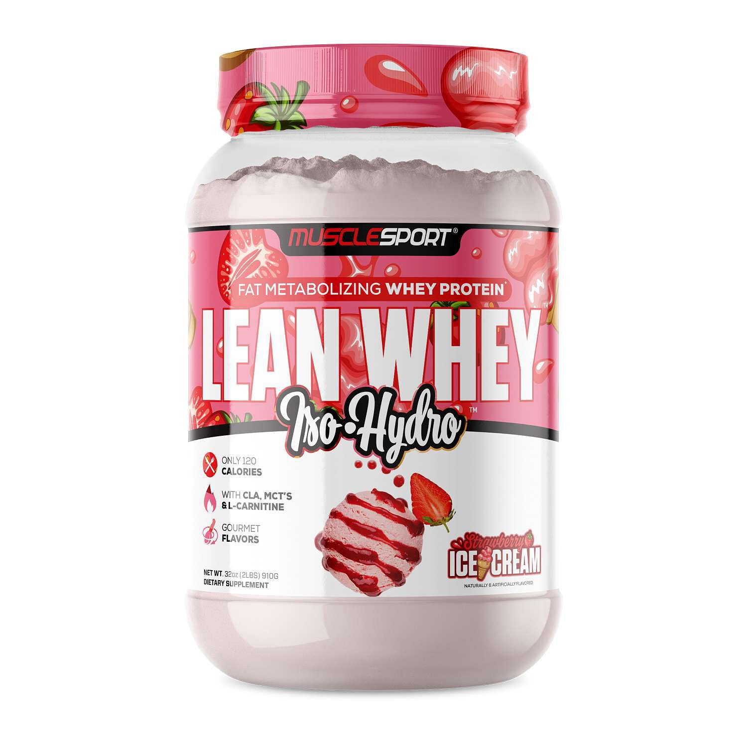Lean Whey Iso-Hydro Protein - Strawberry Ice Cream (26 Servings)  | GNC