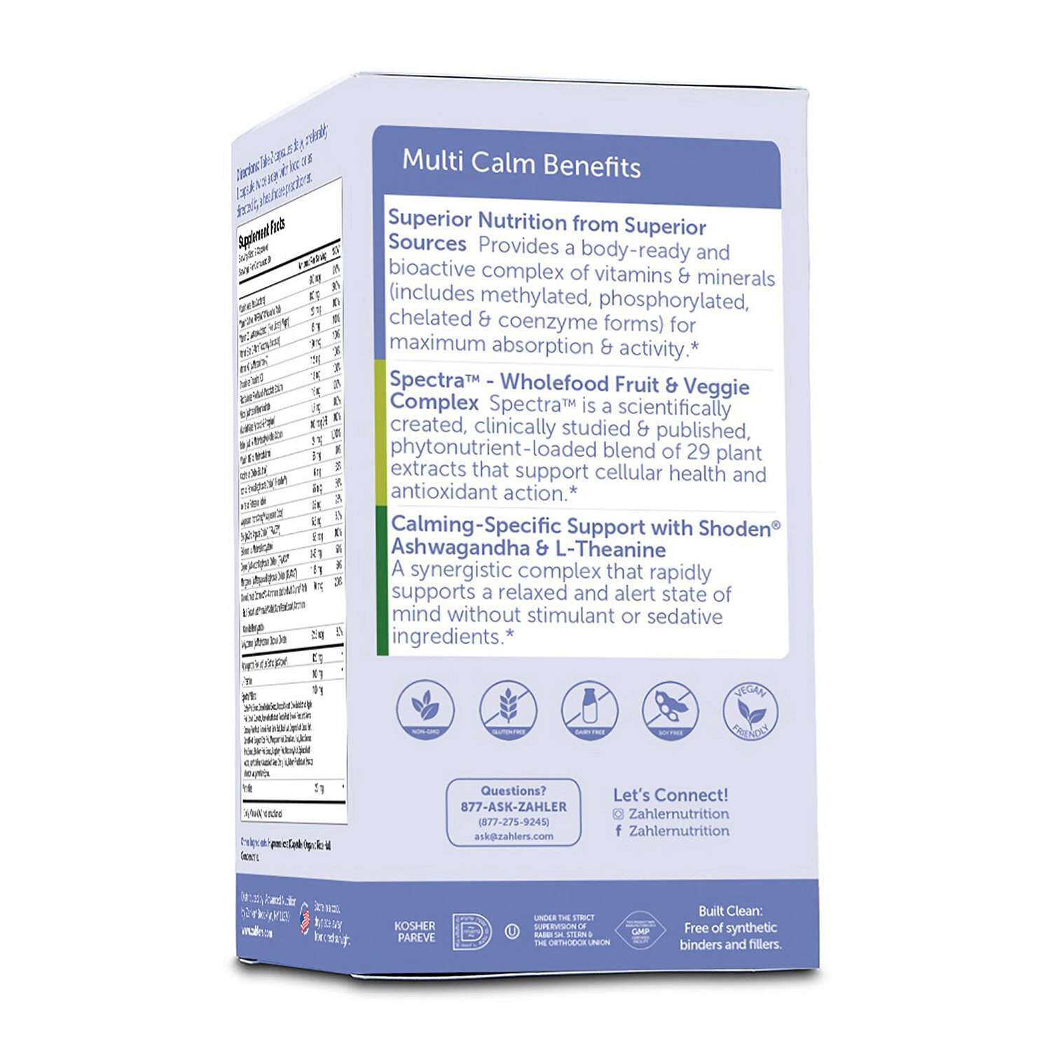 ZAHLER Multivitamin Calm Daily Multivitamin + Relaxation Support