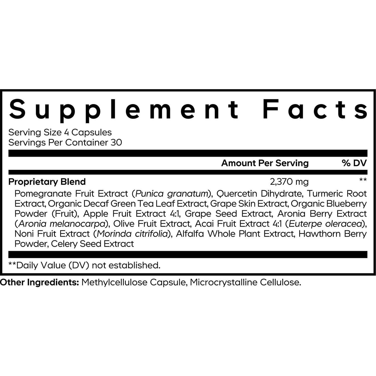 Polyphenols Broad Spectrum - 120 Capsules (30 Servings)