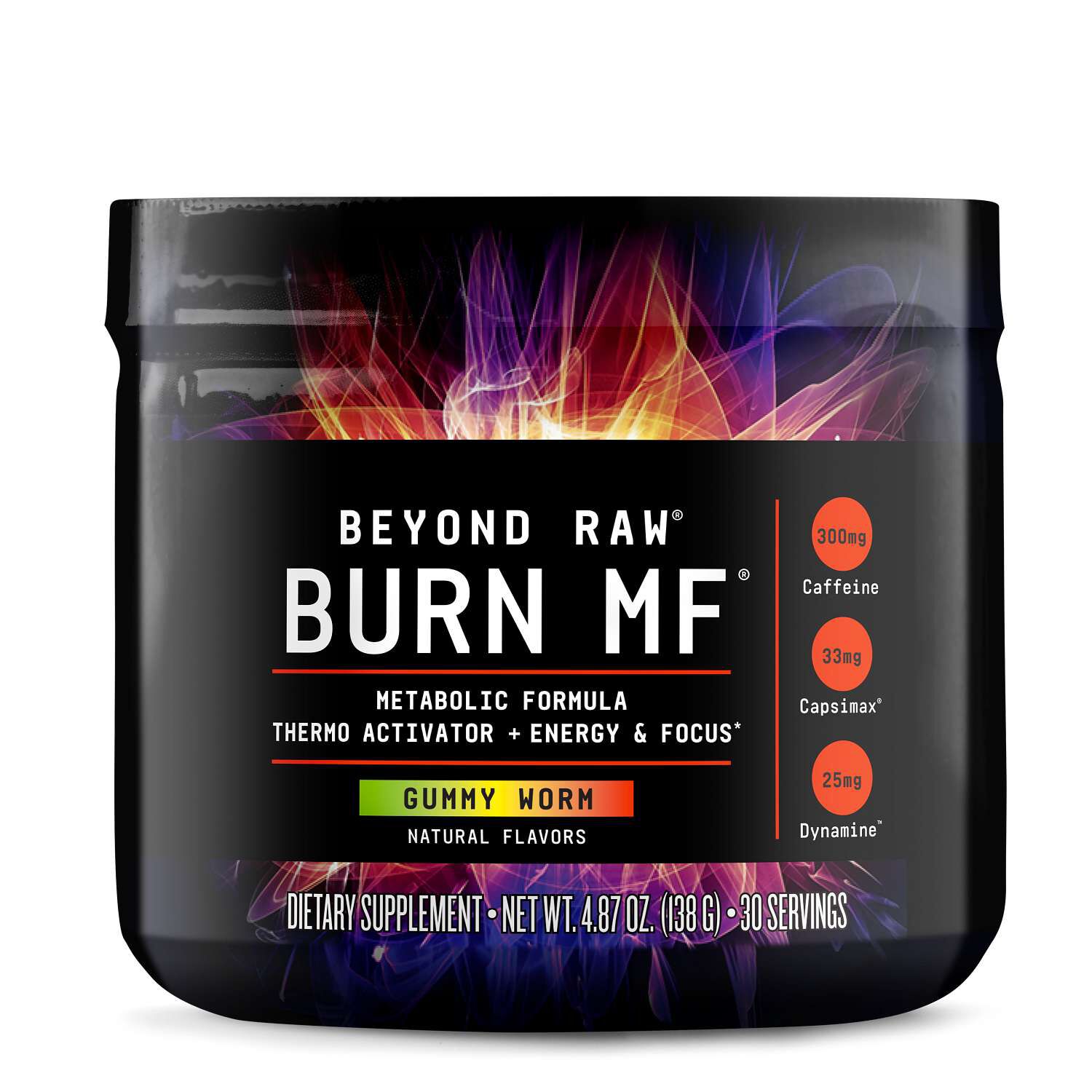 Burn MF&trade; Metabolic Activator - Gummy Worm - 4.87 oz. (30 Servings)