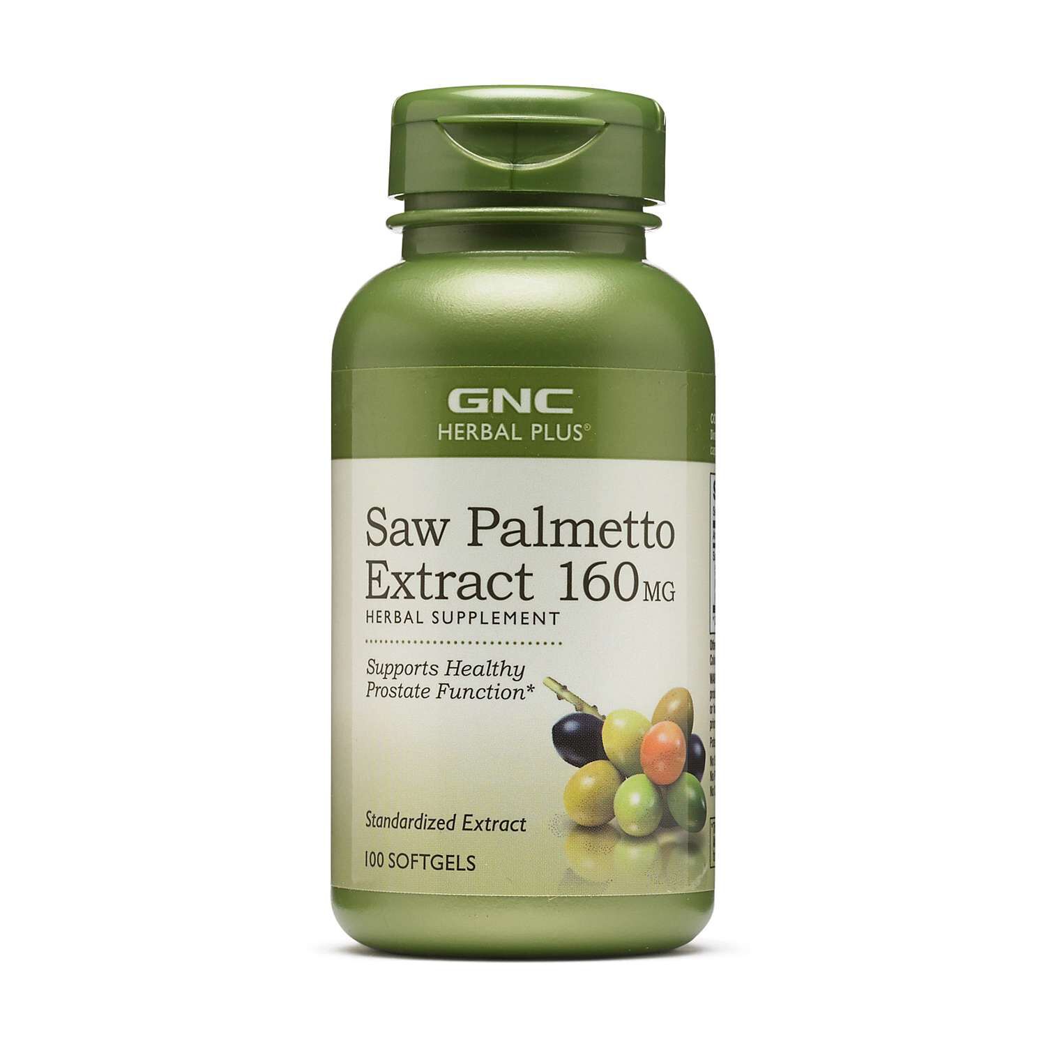 Saw Palmetto Extract 160mg - 100 Softgels (100 Servings)  | GNC