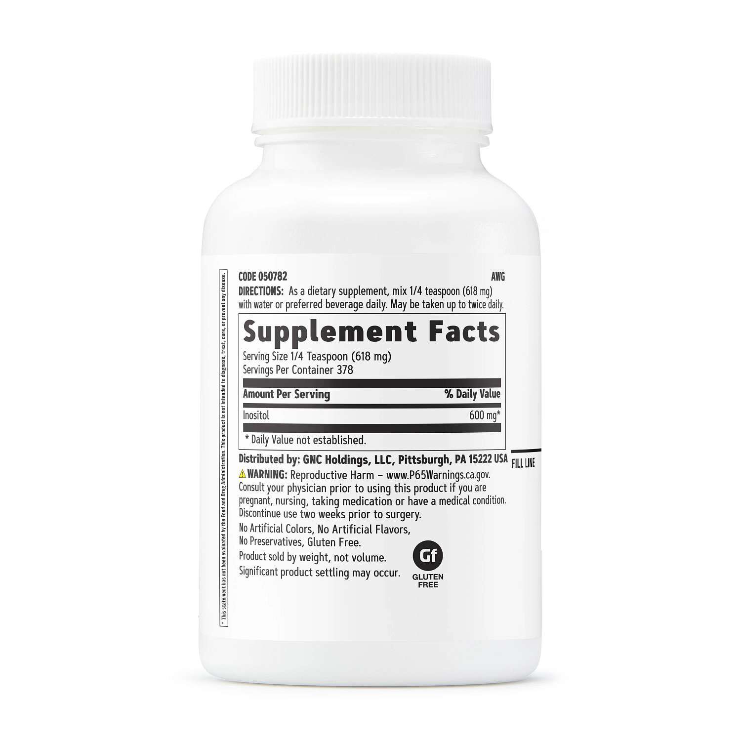 Inositol Powder 600mg - 8 oz. (378 Servings)