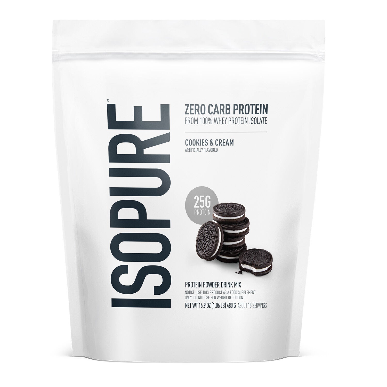 Isopure® - Zero Carb Protein - Unflavored (16 Servings) | GNC