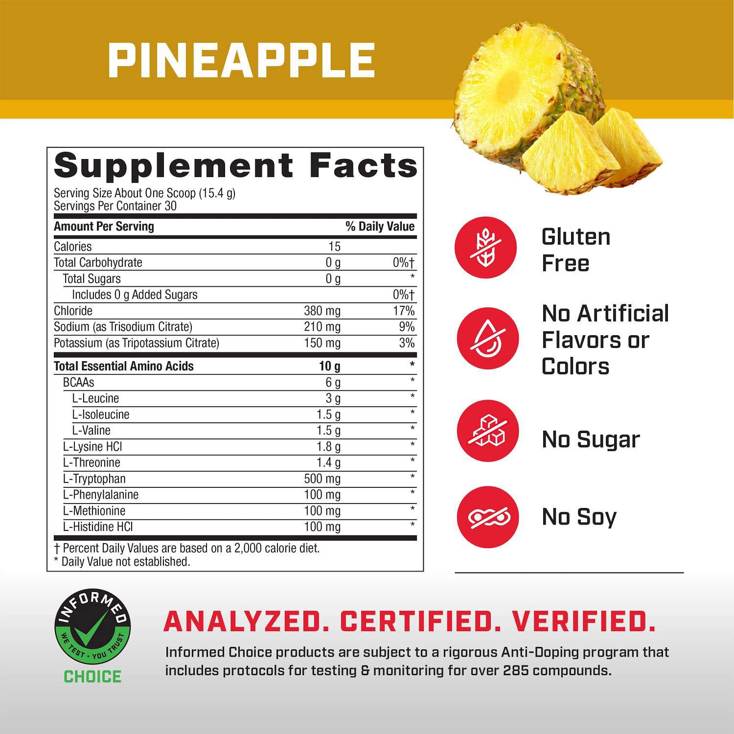 Essential Amino Complete - Pineapple (30 Servings)