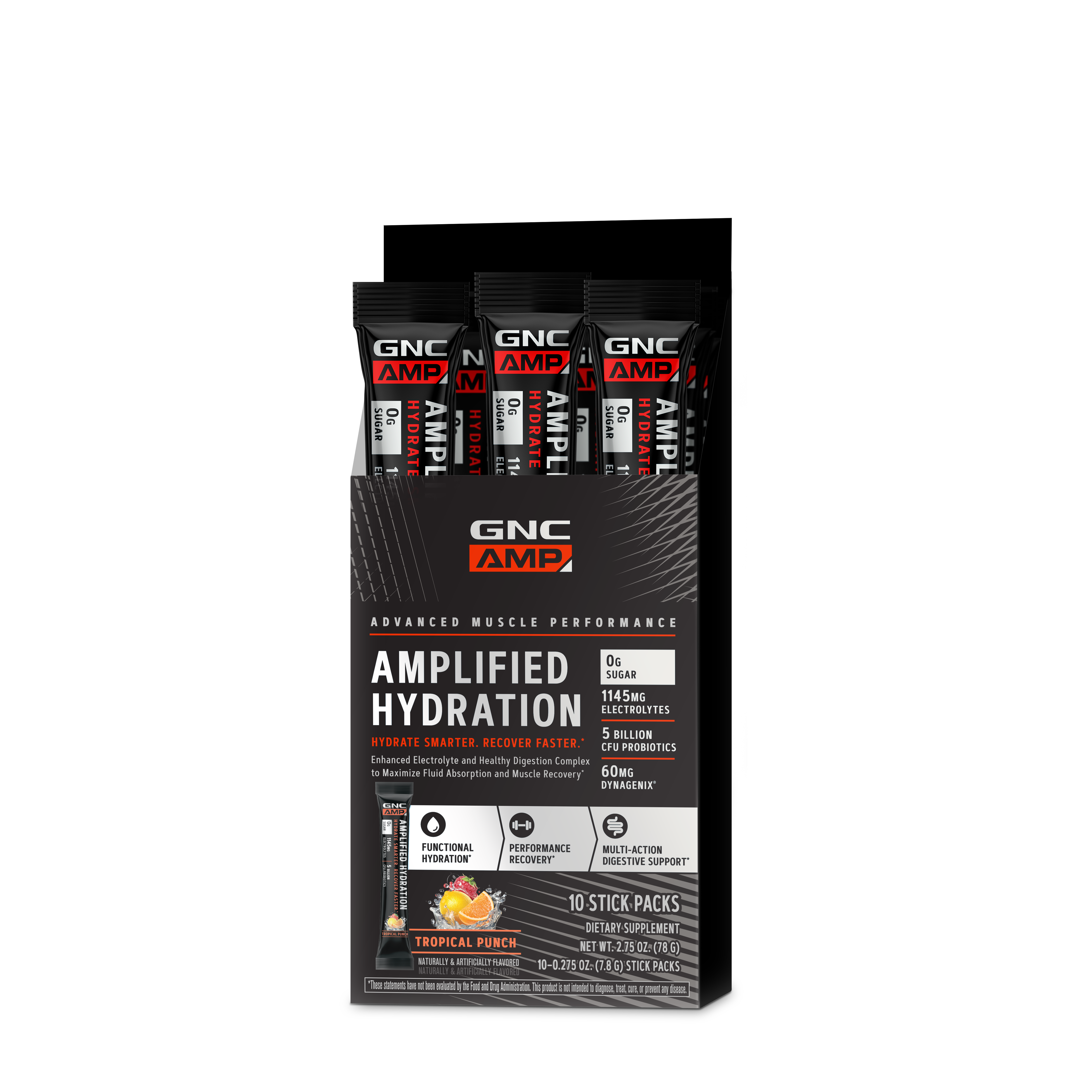 Amplified Hydration - Tropical Punch (10 Stick Packs) Tropical Punch | GNC