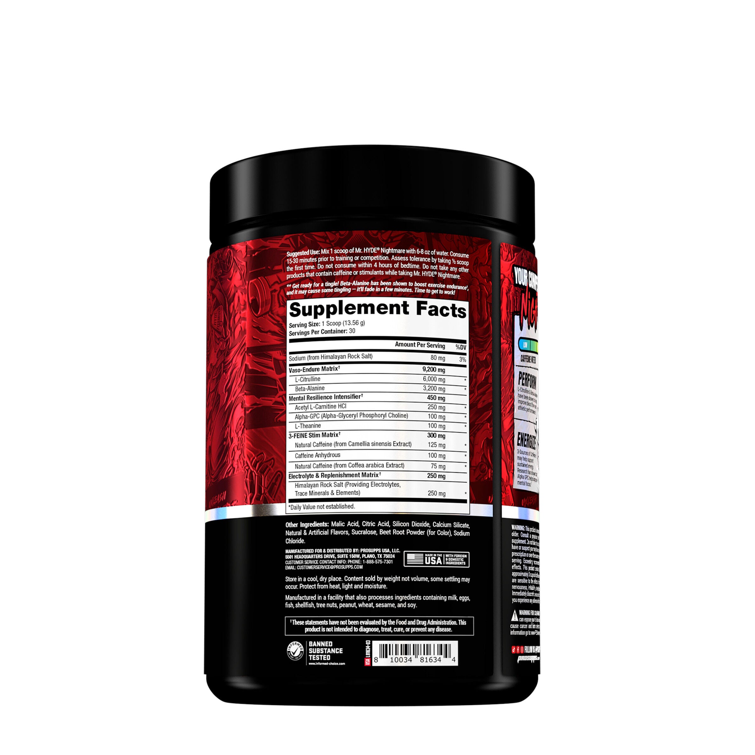 Mr. HYDE Nightmare Intense Energy Pre-Workout - Blood Berry (30 Servings) Blood Berry | GNC