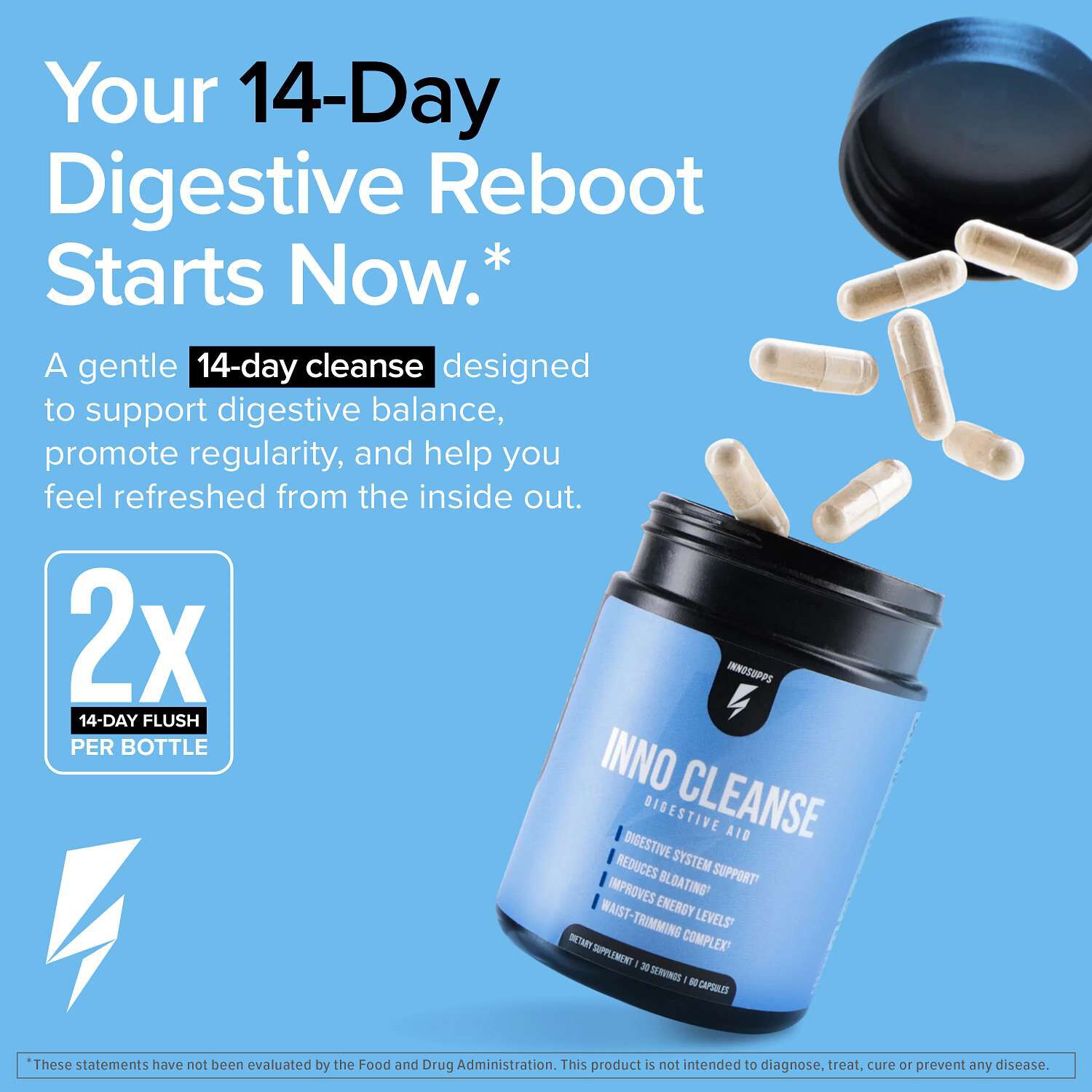 Inno Cleanse&trade; - 60 Capsules (30 Servings)  | GNC