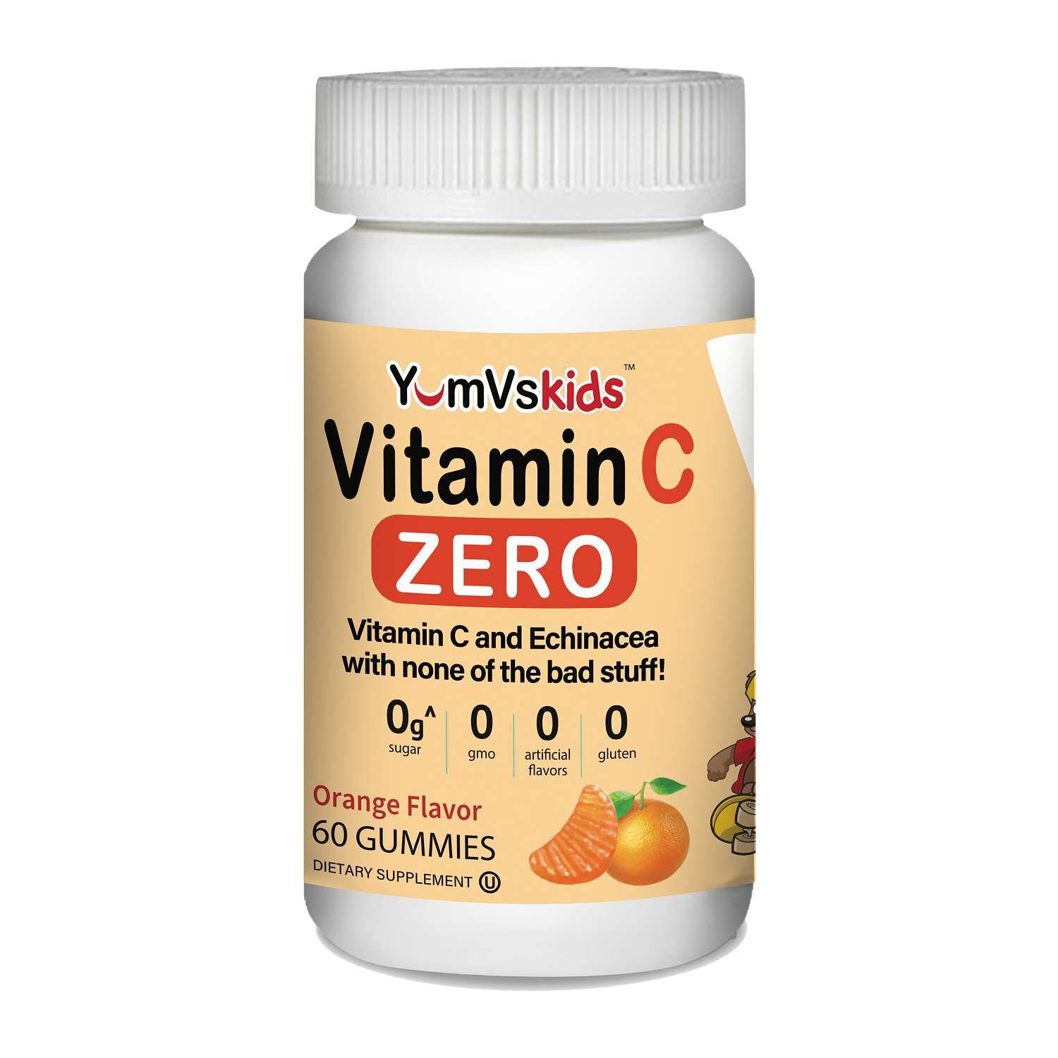 Vitamin C Zero Kids Gummies - Orange - 60 Gummies (60 Servings)  | GNC