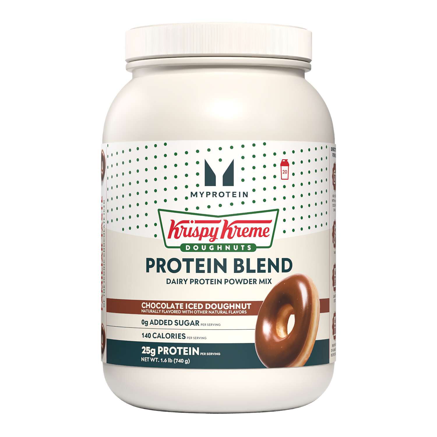 Protein Blend - Krispy Kreme&reg; Chocolate Iced Doughnut (20 Servings) Chocolate Iced Doughnut | GNC