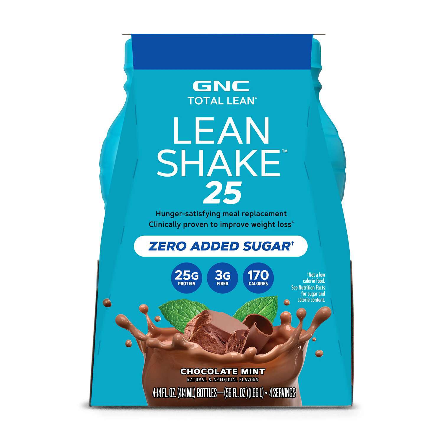 Lean Shake 25 - Chocolate Mint - 14oz. (4 Bottles) Chocolate Mint | GNC