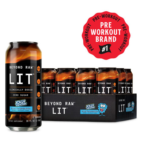 LIT&trade; On The Go - JOLLY RANCHER Blue Raspberry - 16oz. &#40;12 Cans&#41; JOLLY RANCHER Blue Raspberry | GNC