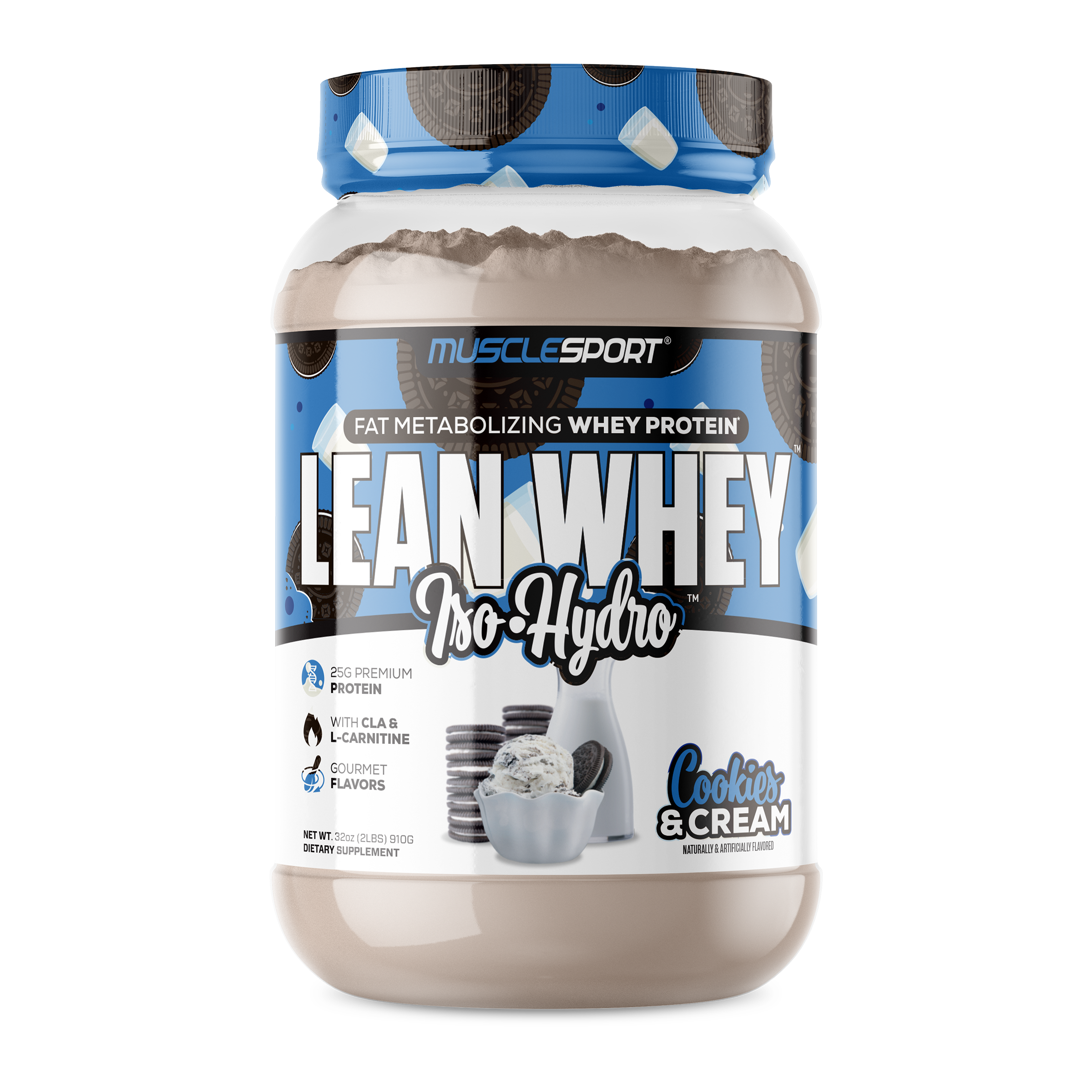 Lean Whey Iso-Hydro Protein - Cookies & Cream (26 Servings) | GNC