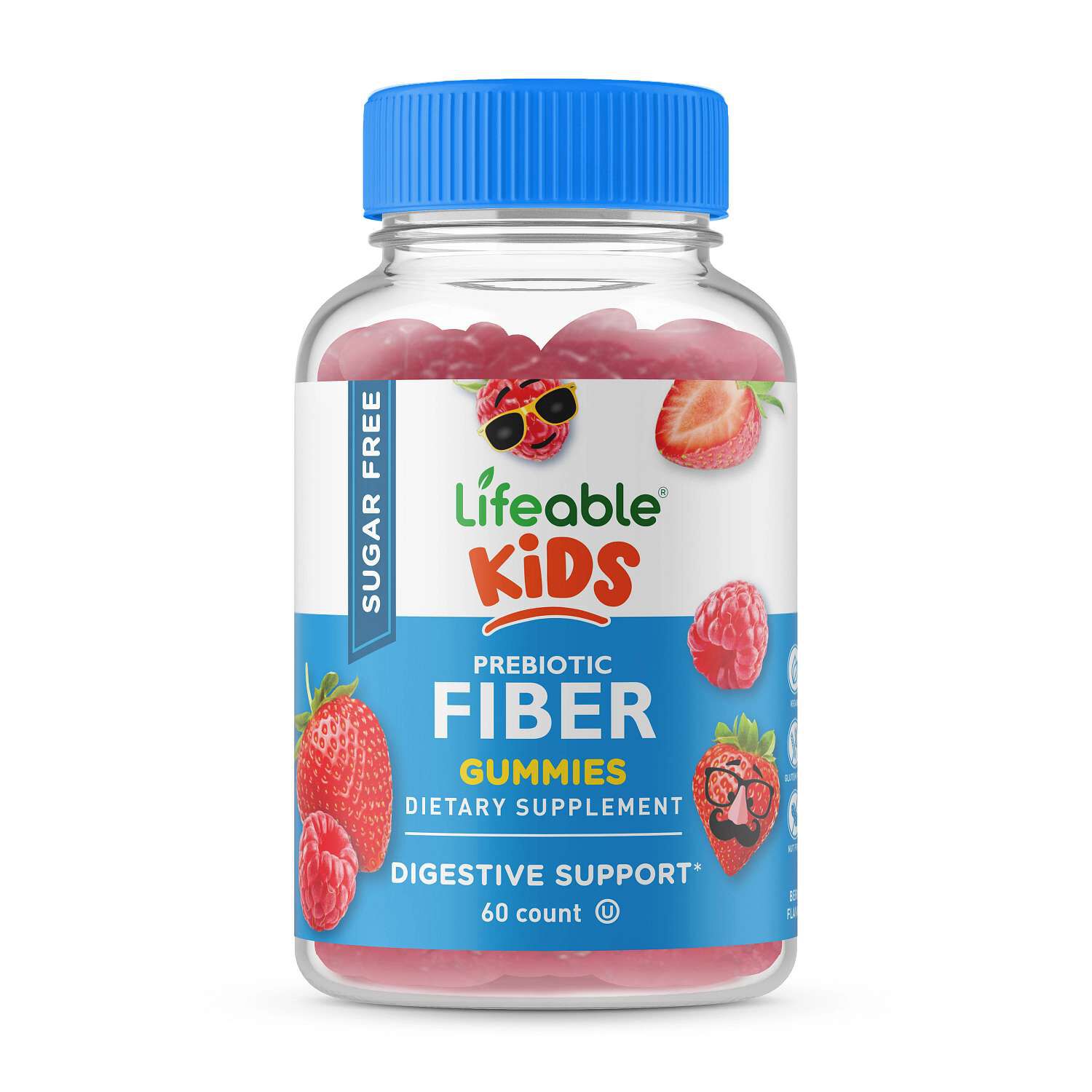 Kids Sugar Free Prebiotic Fiber - 60 Gummies (60 Servings)  | GNC