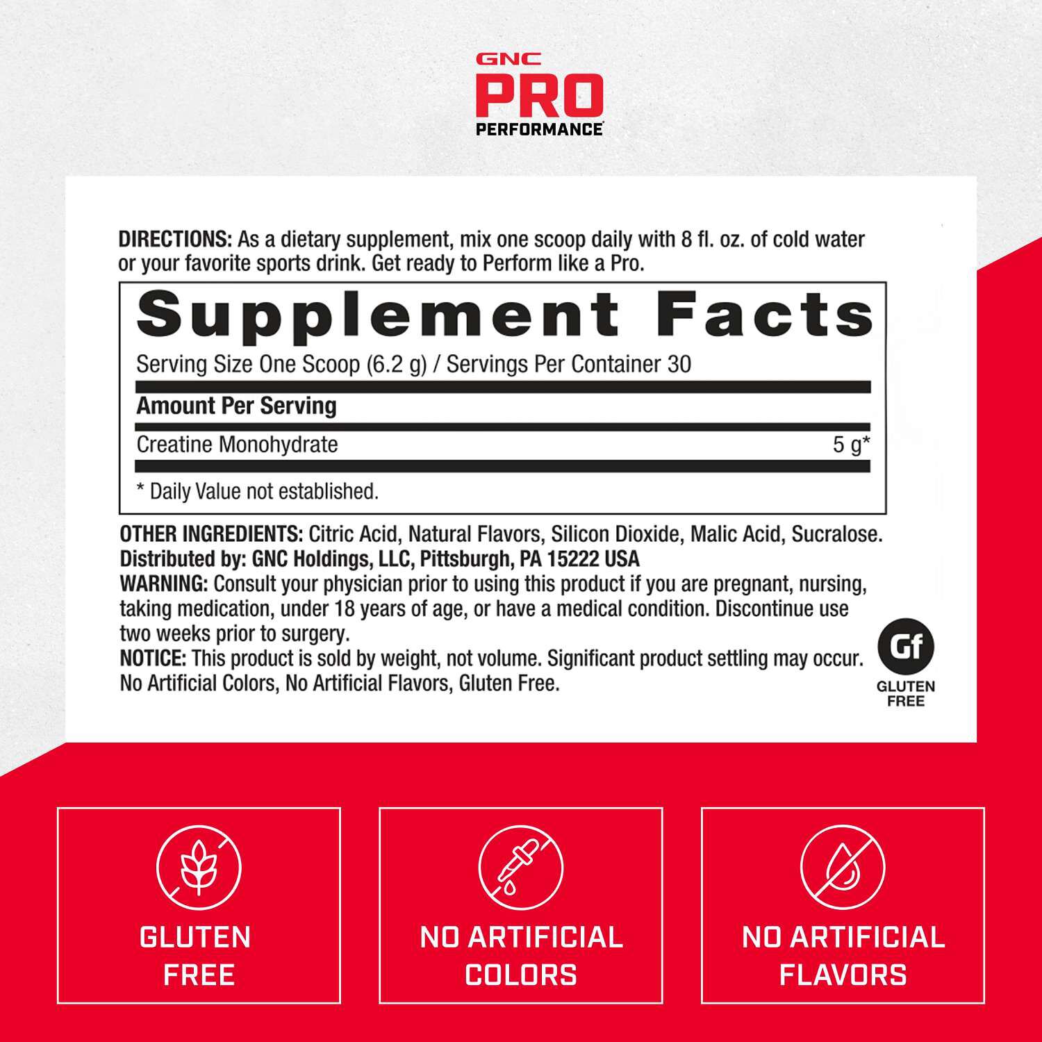 Creatine Monohydrate - Watermelon (30 Servings) Watermelon | GNC